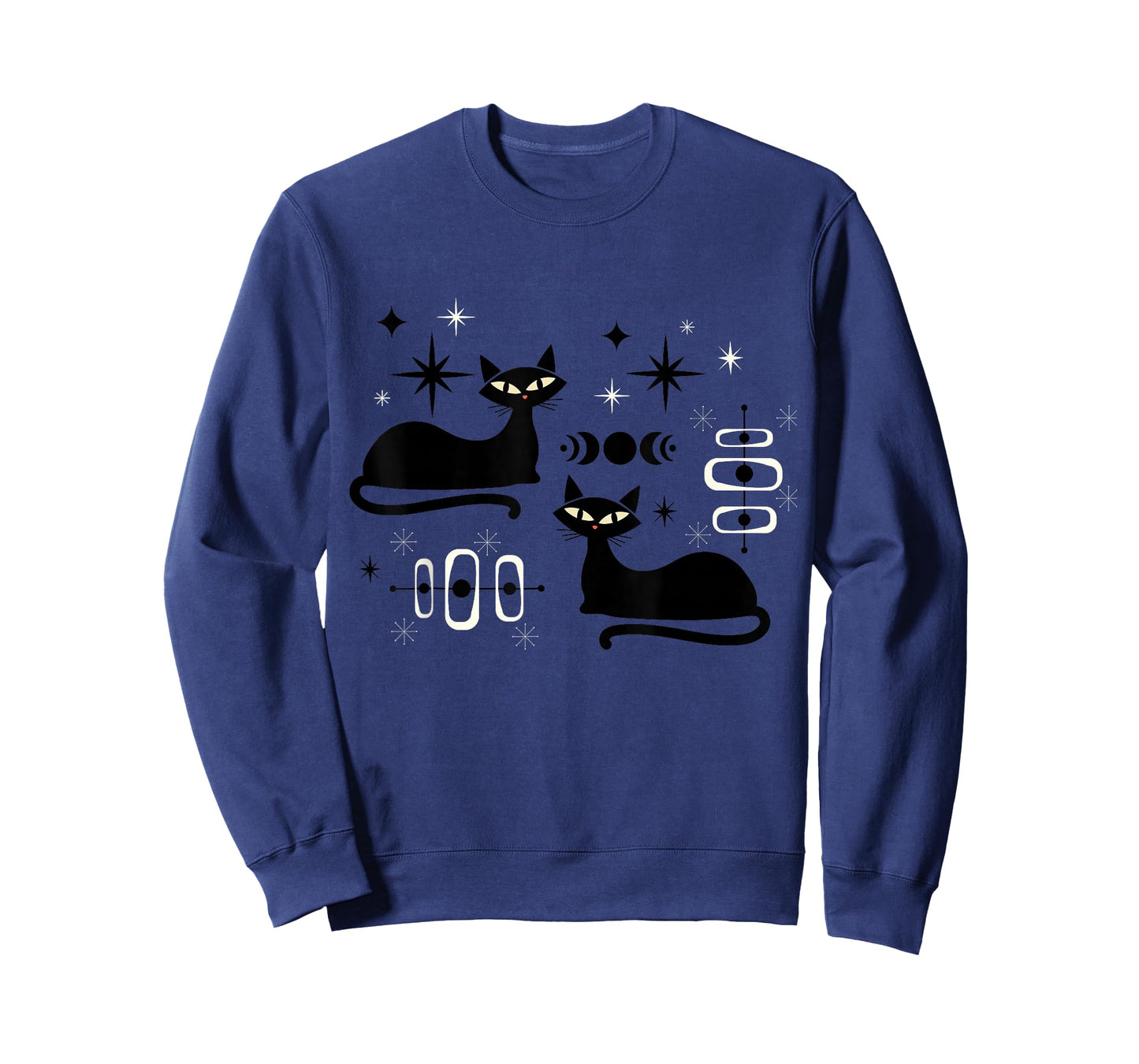 Midcentury Mid Century Cat Retro Atomic Age Space Modern T-Shirt