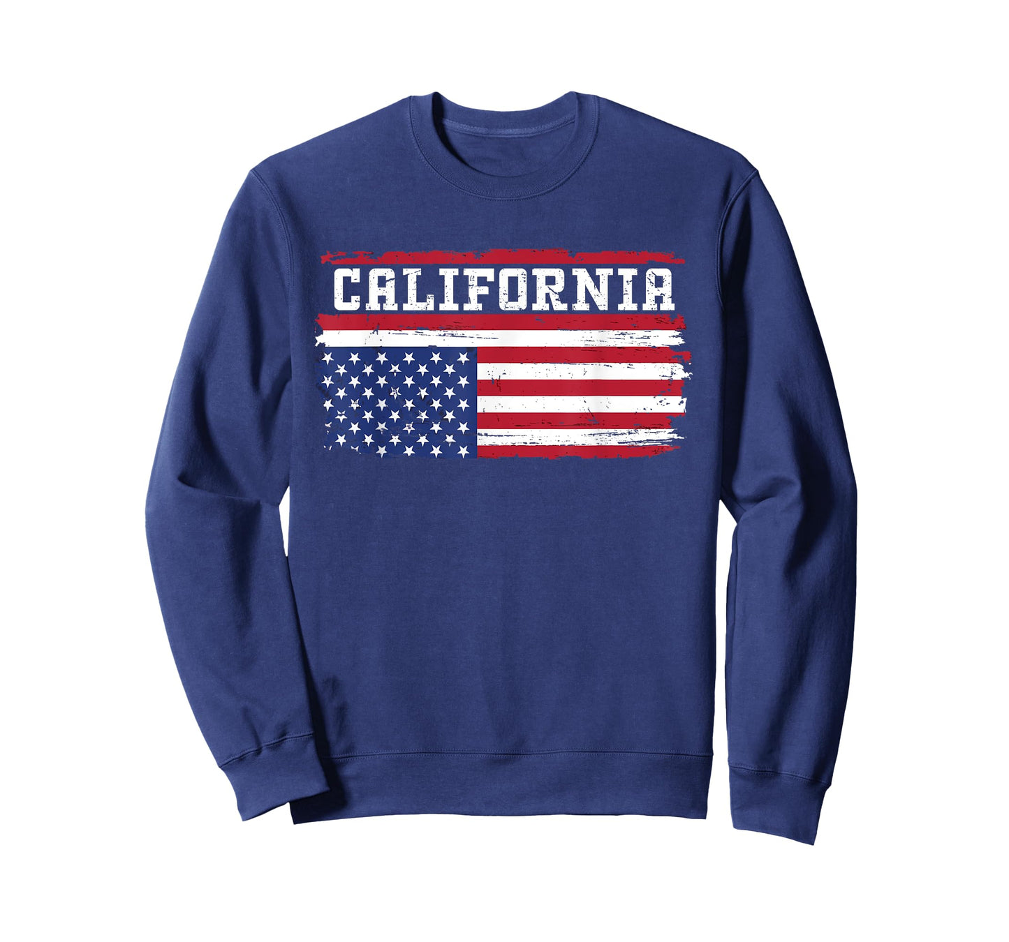 Upside Down American Flag State Of California Patriotic T-Shirt