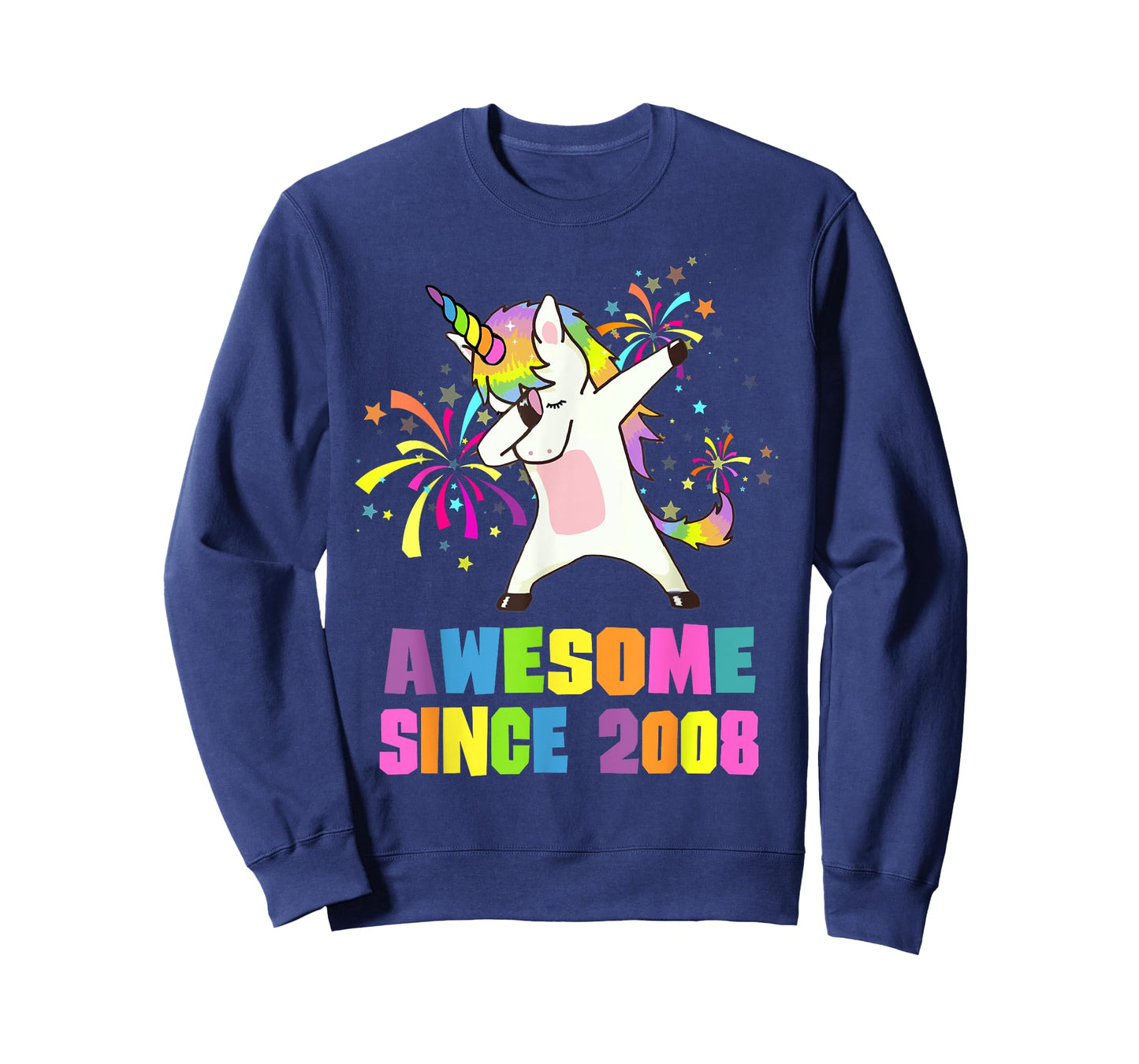 Awesome Since 2008 Unicorn 17 Years Old 17th Birthday T-Shirt