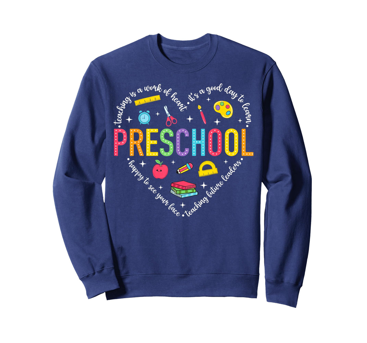 Preschool Teacher Pre-K Heart First Day Of Preschool Kids T-Shirt