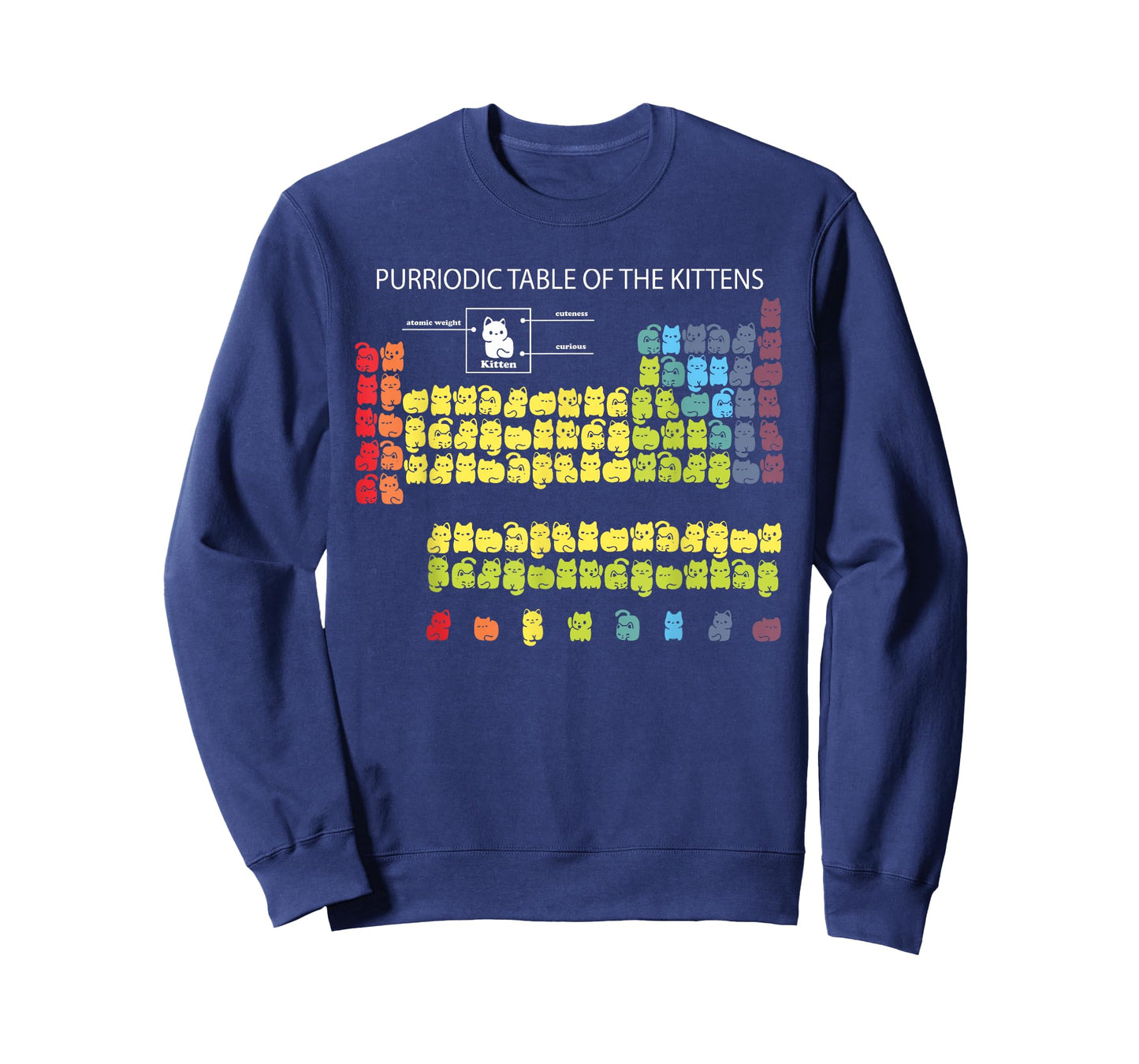 Periodic Table of Kittens Funny Cat Chemistry Funny Cat T-Shirt