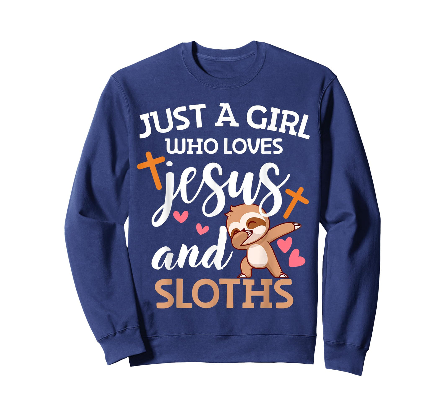 Just A Girl Who Loves Jesus and Sloths Women Animal Lover T-Shirt