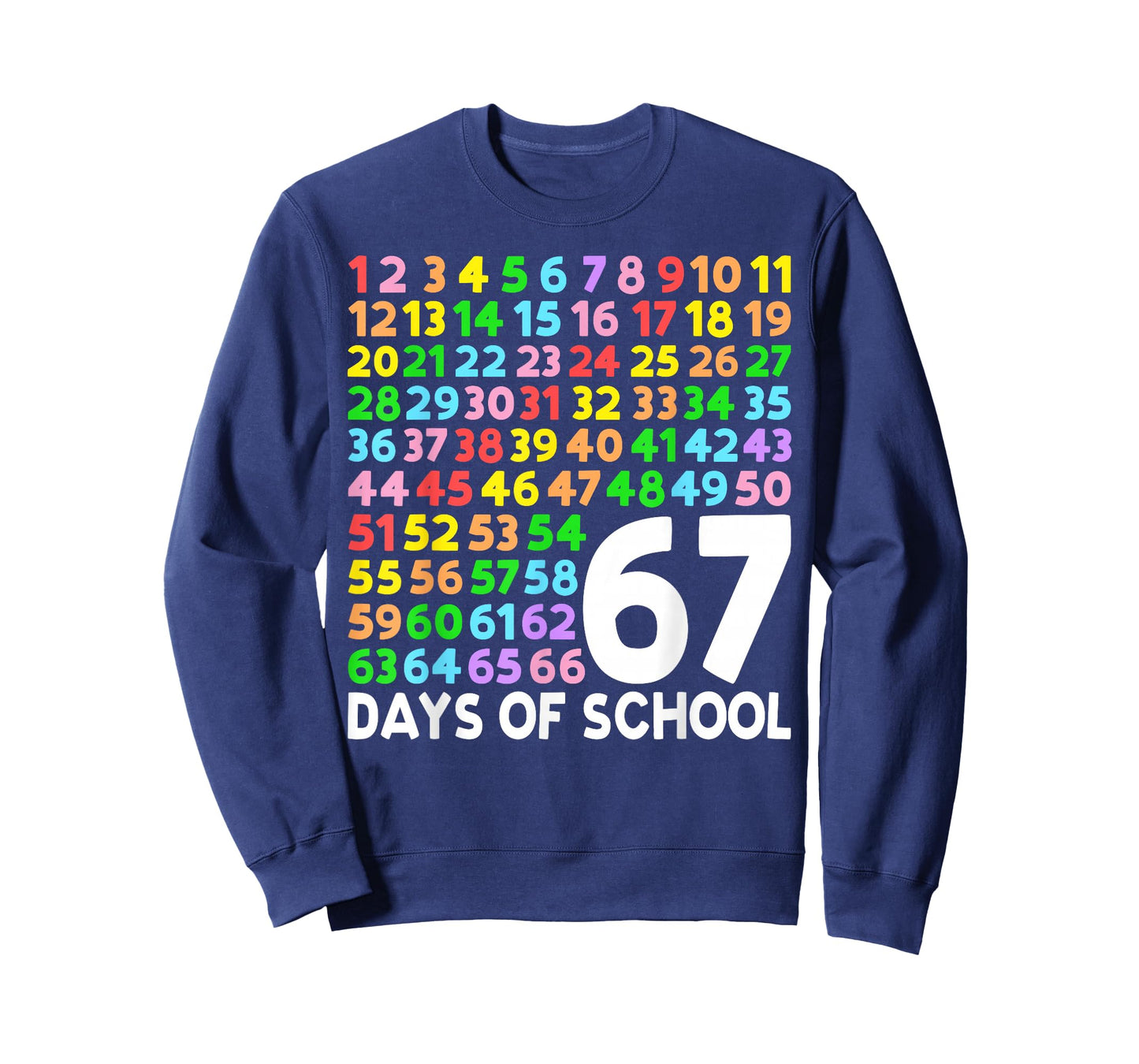 67 Days of School Teacher Kids Boy 67 Math Numbers 100th Day T-Shirt