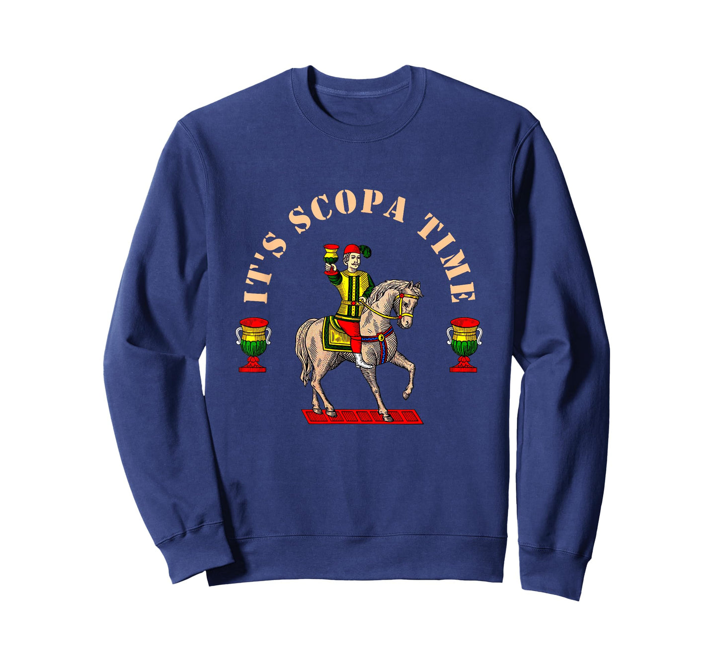 It's Scopa Time Italian Card Game Traditional Horseback T-Shirt