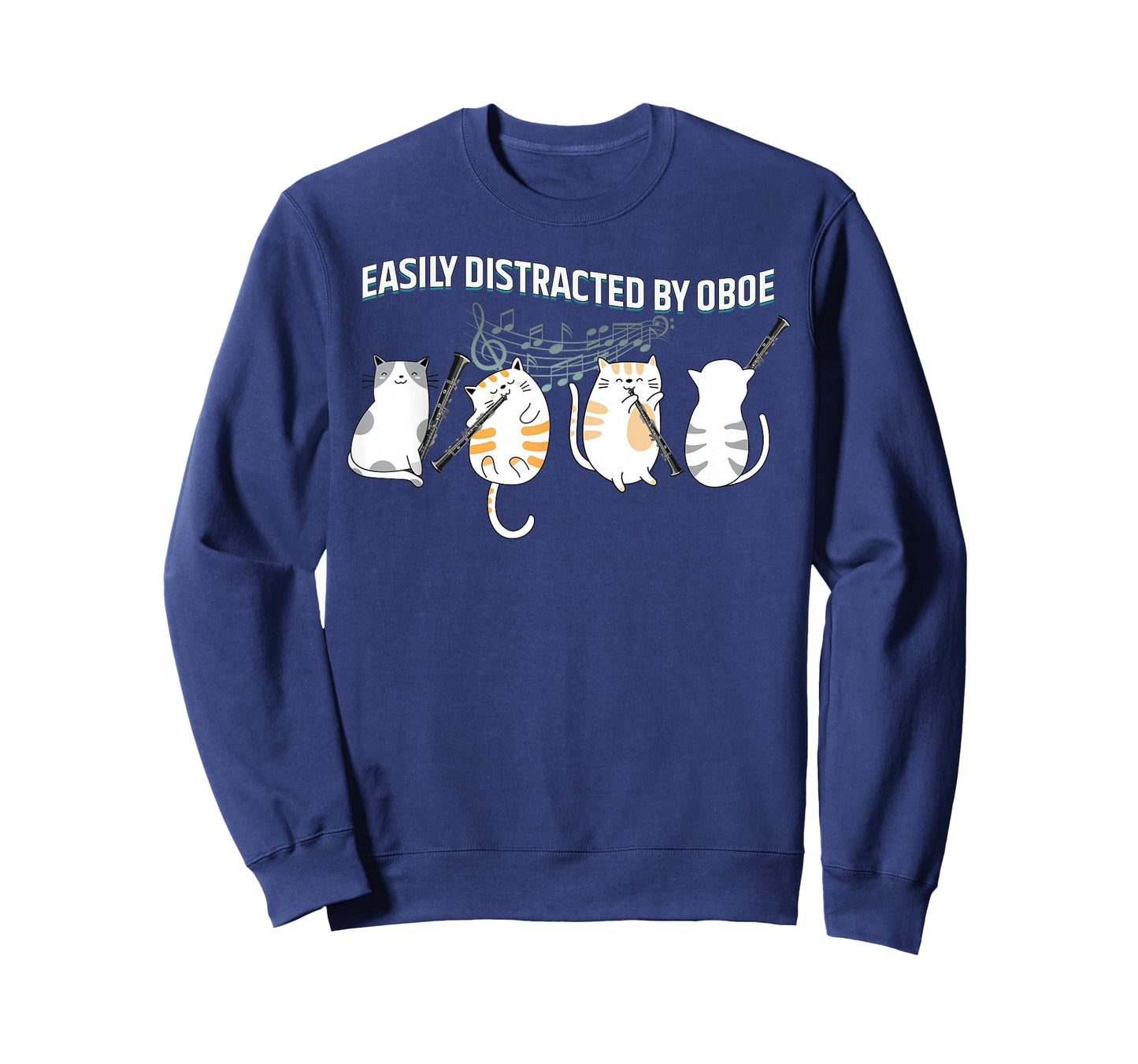 Funny Oboist Music Orchestra Cat Playing Oboe T-Shirt