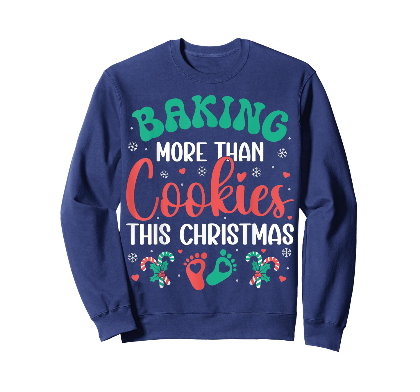 Baking More Than Cookies This Christmas Pregnancy Funny T-Shirt