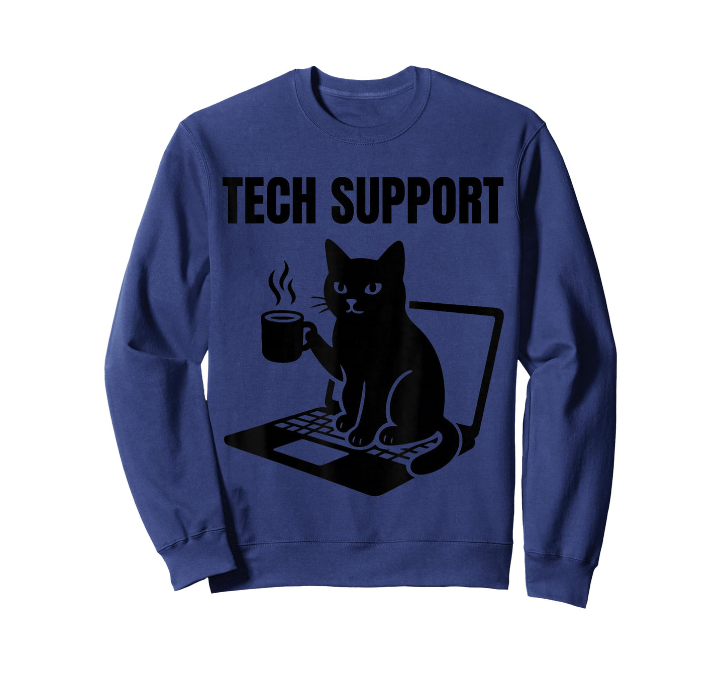 Tech Support Funny Cute Cat Lover T-Shirt