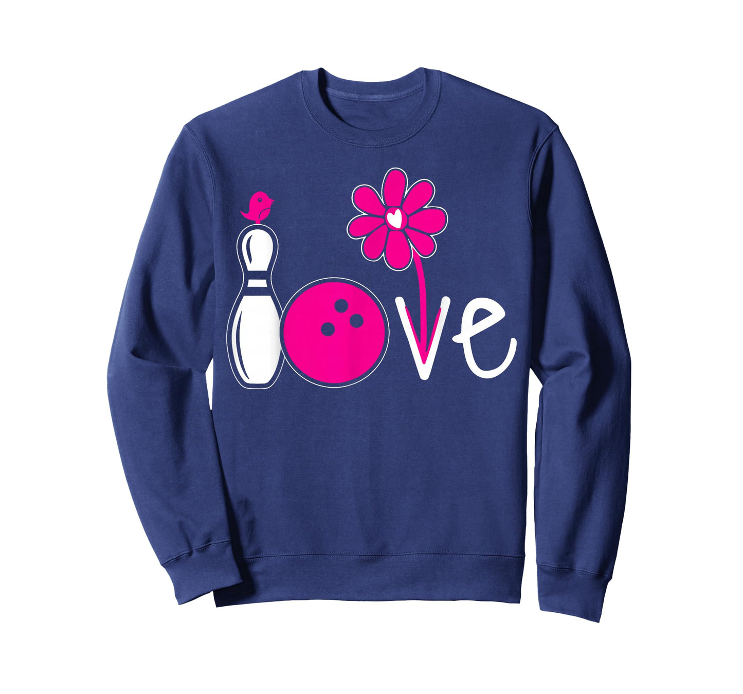 Women Bowling-Shirt Girls Love Team Bowling Vintage T-Shirt