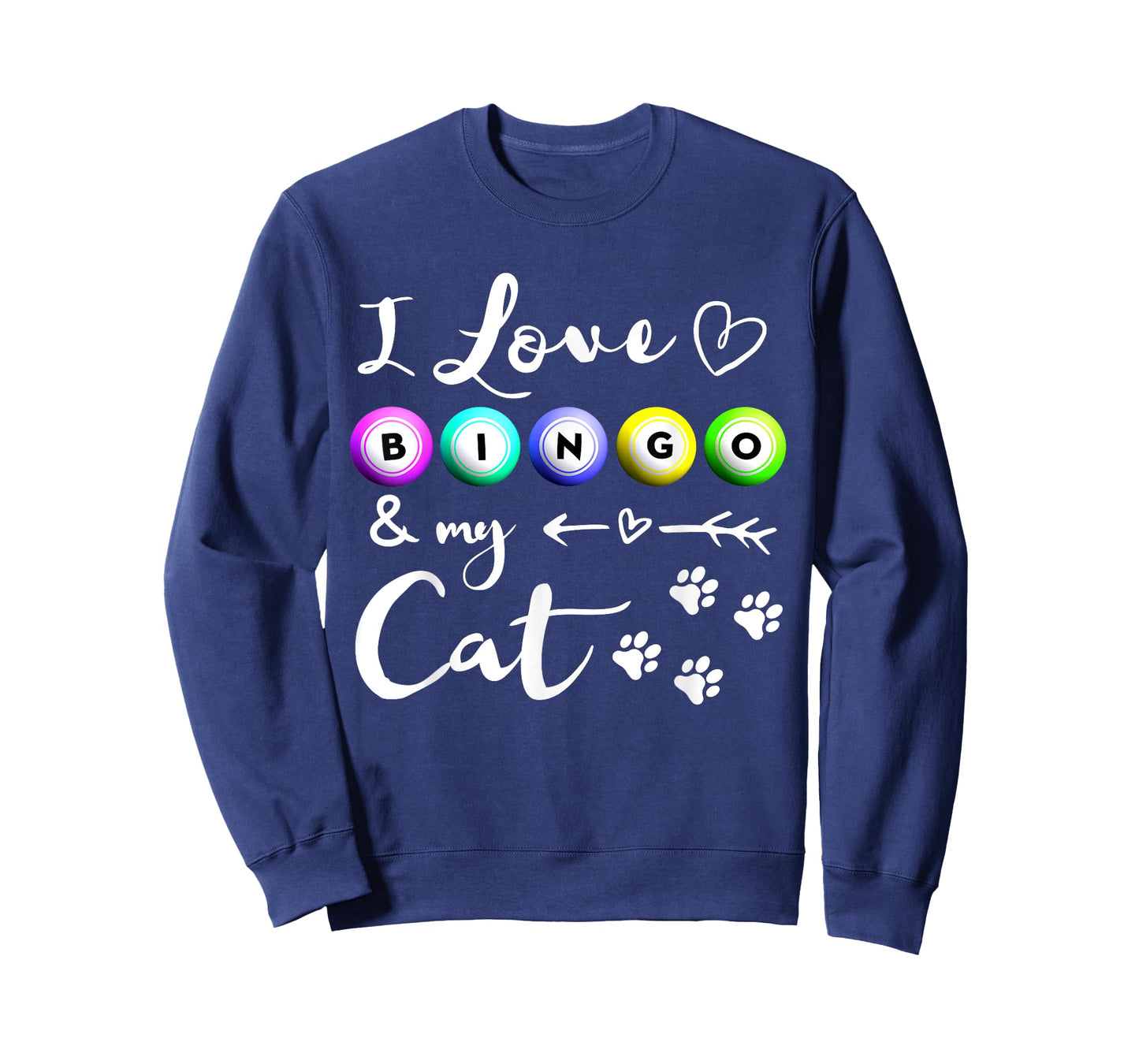 Bingo Shirt for Women, I Love Bingo and my Cat Bingo gift T-Shirt