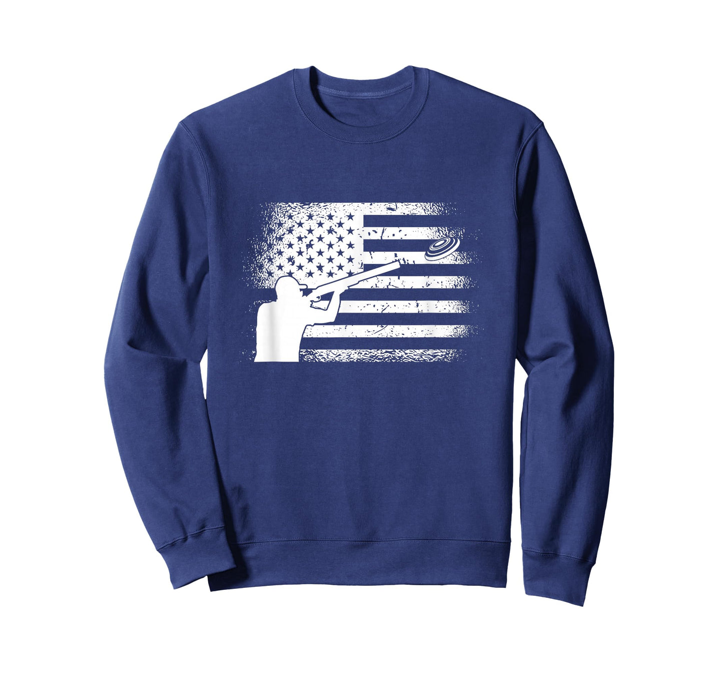 Patriotic Ton Shooter Clay Pigeon Shooting USA Flag T-Shirt