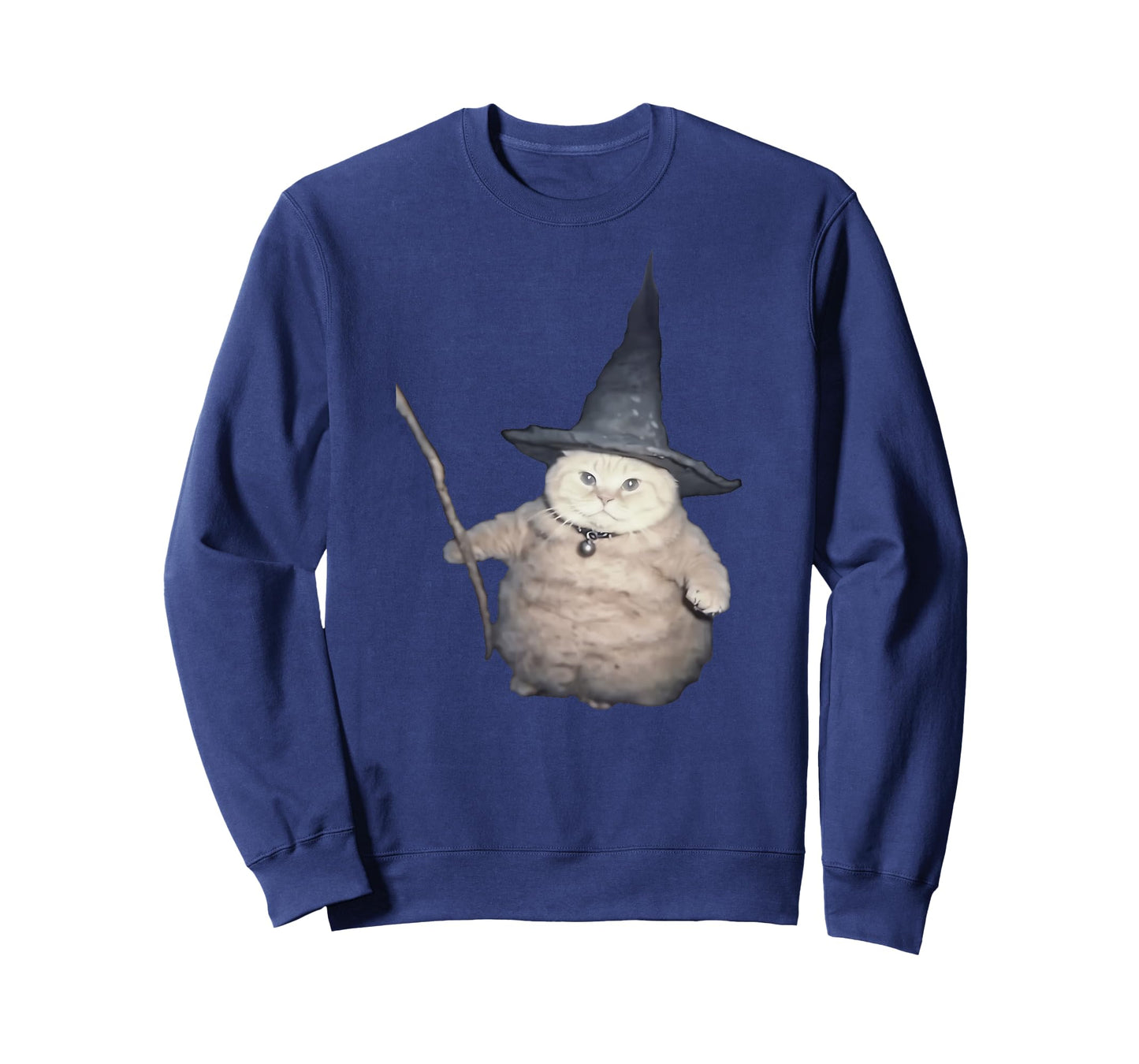 Cute Funny Wizard Cat Weird Kitten Cat Meme Spooky Halloween T-Shirt