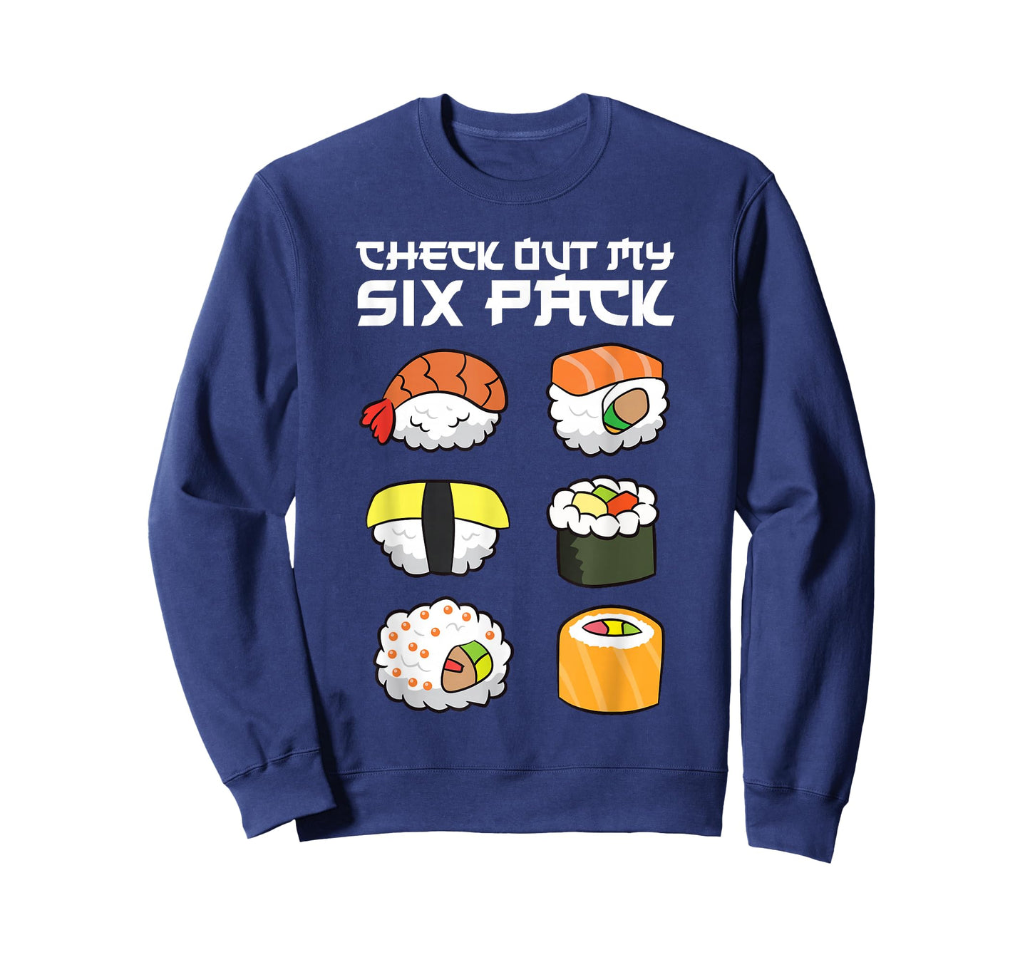Check Out My Six Pack Funny Japanese Sushi T-Shirt