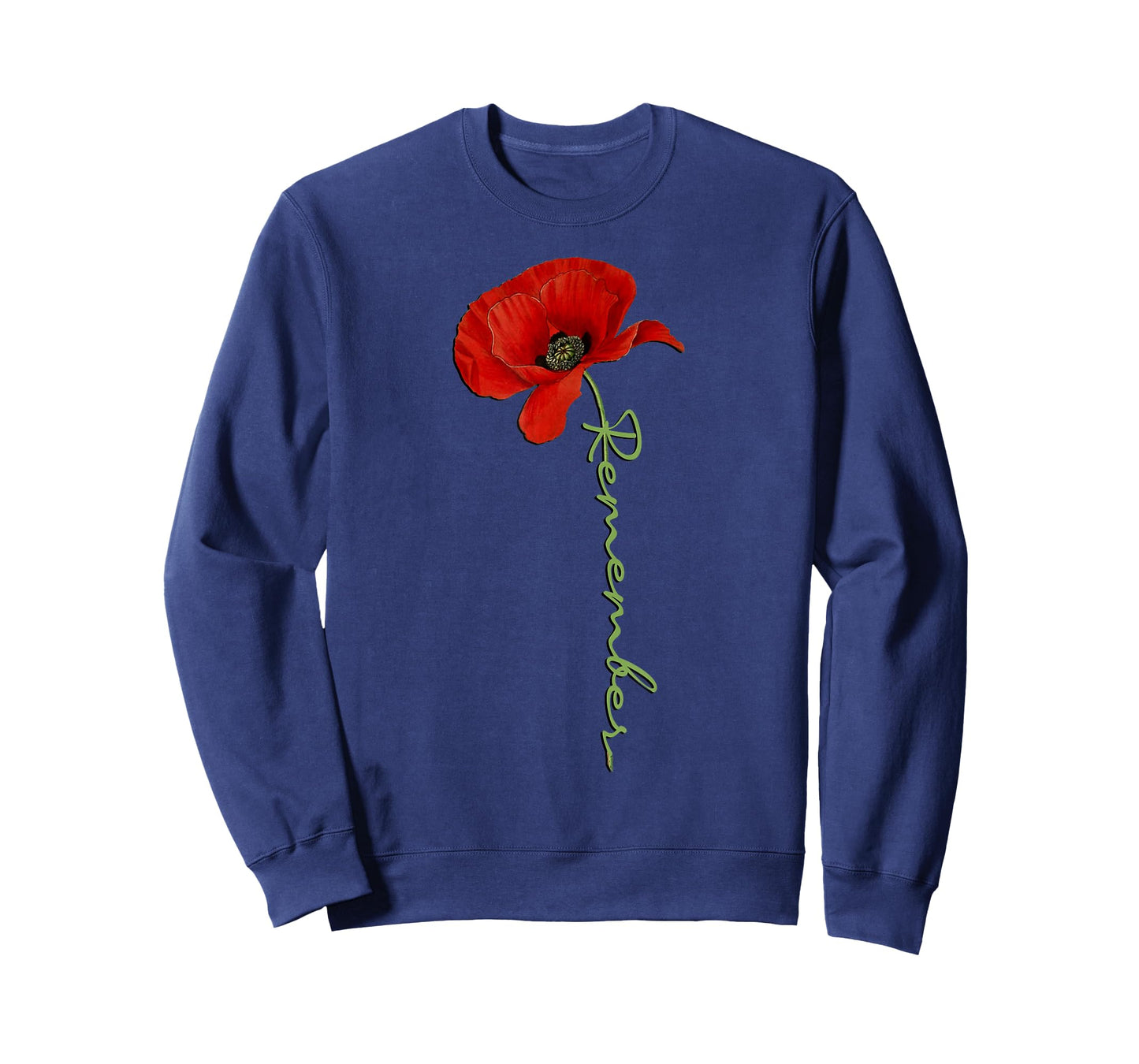 Patriotic Red Poppy Flowers Design Veterans and Memorial Day T-Shirt