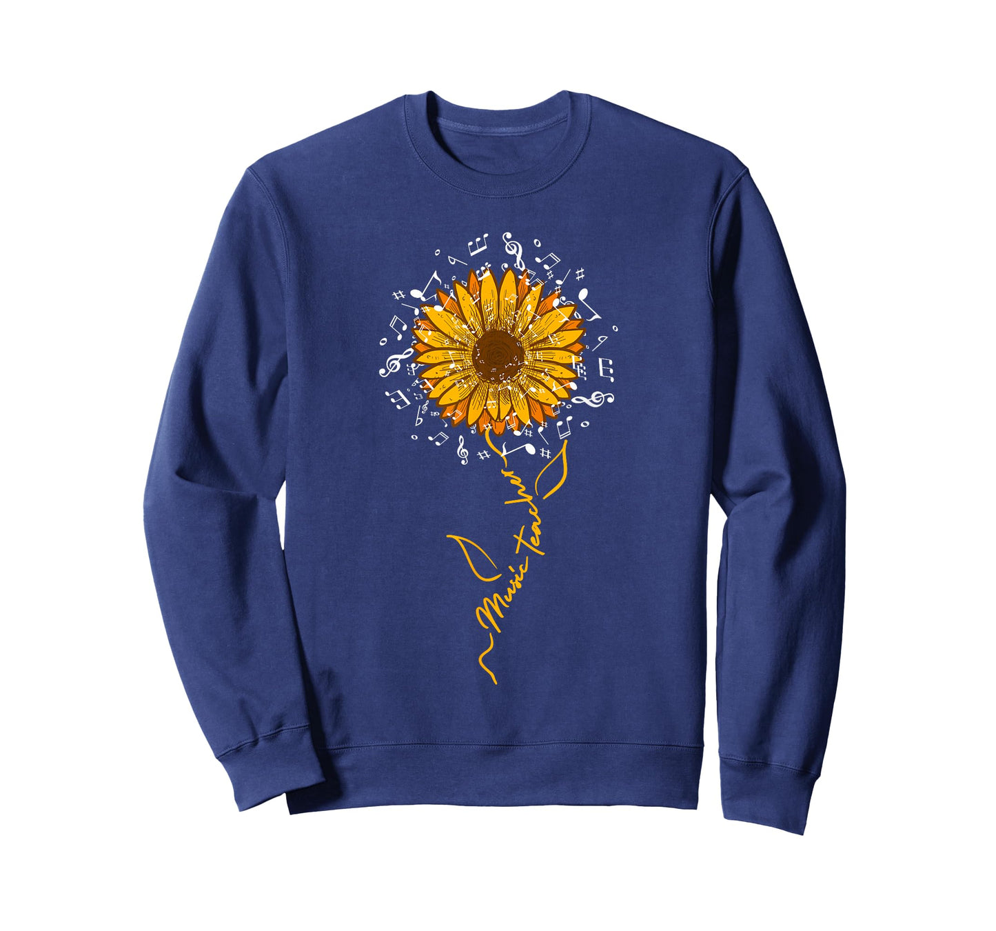 Music Teacher Shirt Sunflower Music Notes Musician Singer T-Shirt