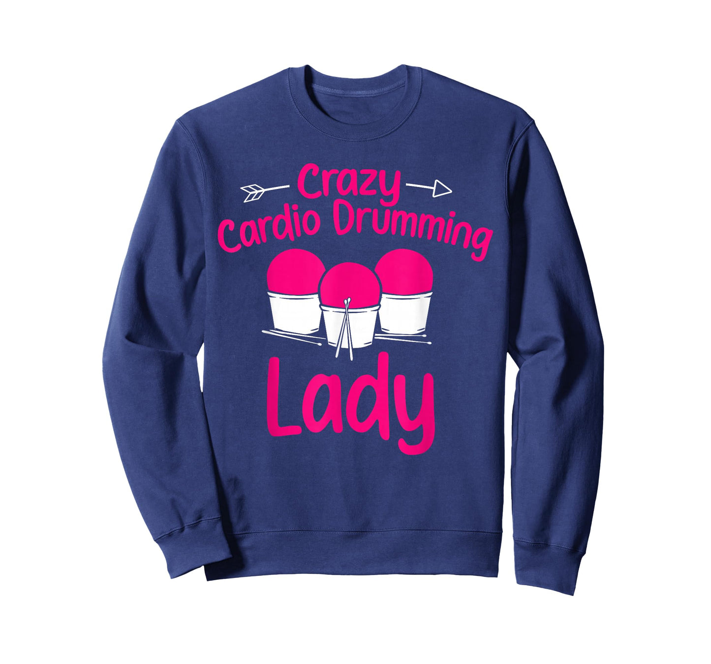 Crazy Cardio Drumming Lady Gym Fitness Class Workout T-Shirt