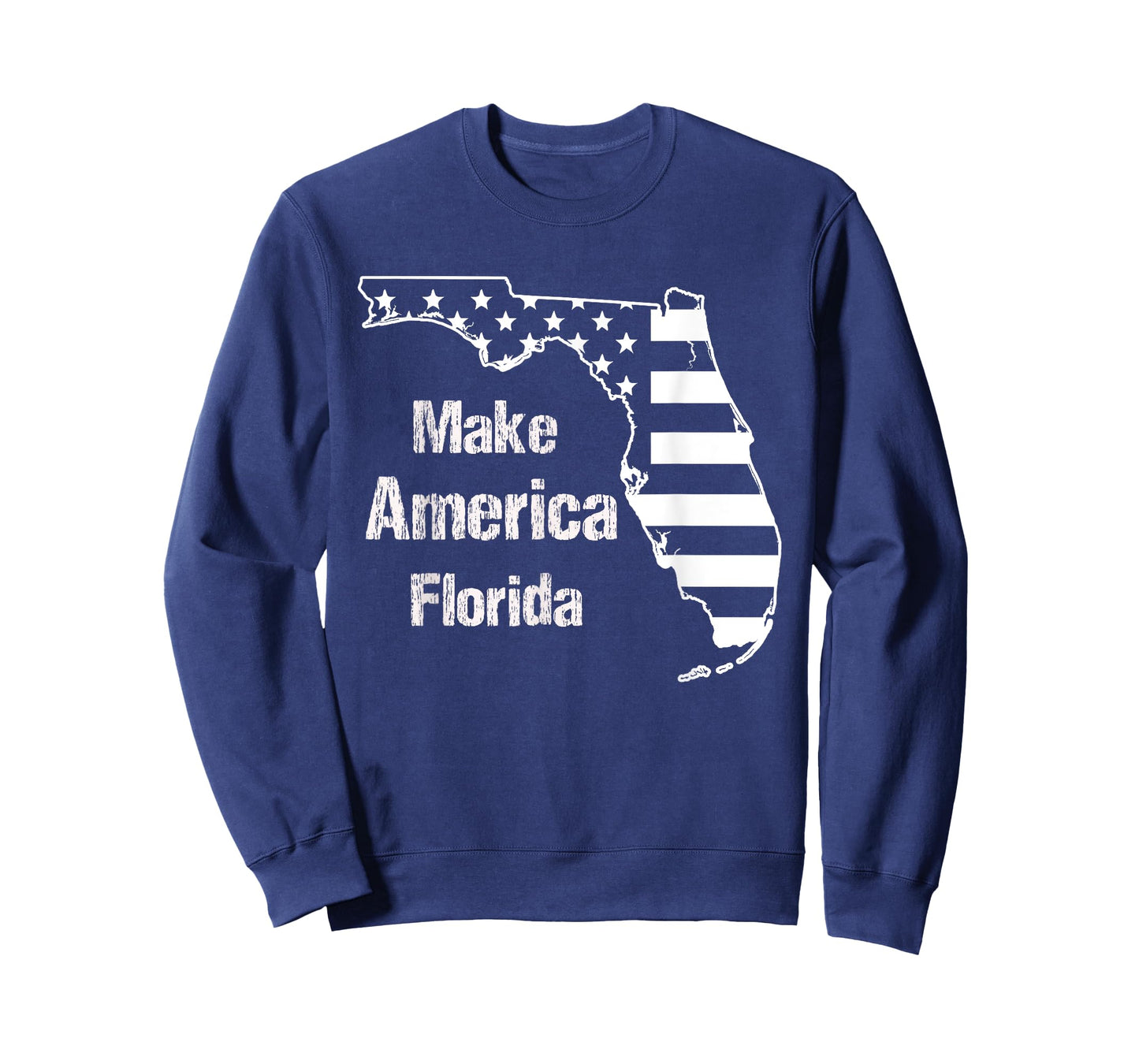 Funny Make America Florida American Flag Retro Vintage T-Shirt