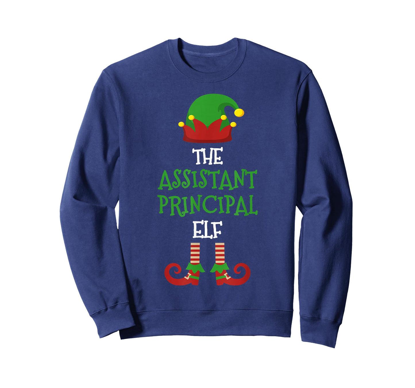 Assistant Principal Elf Matching Pajamas Christmas Teacher T-Shirt