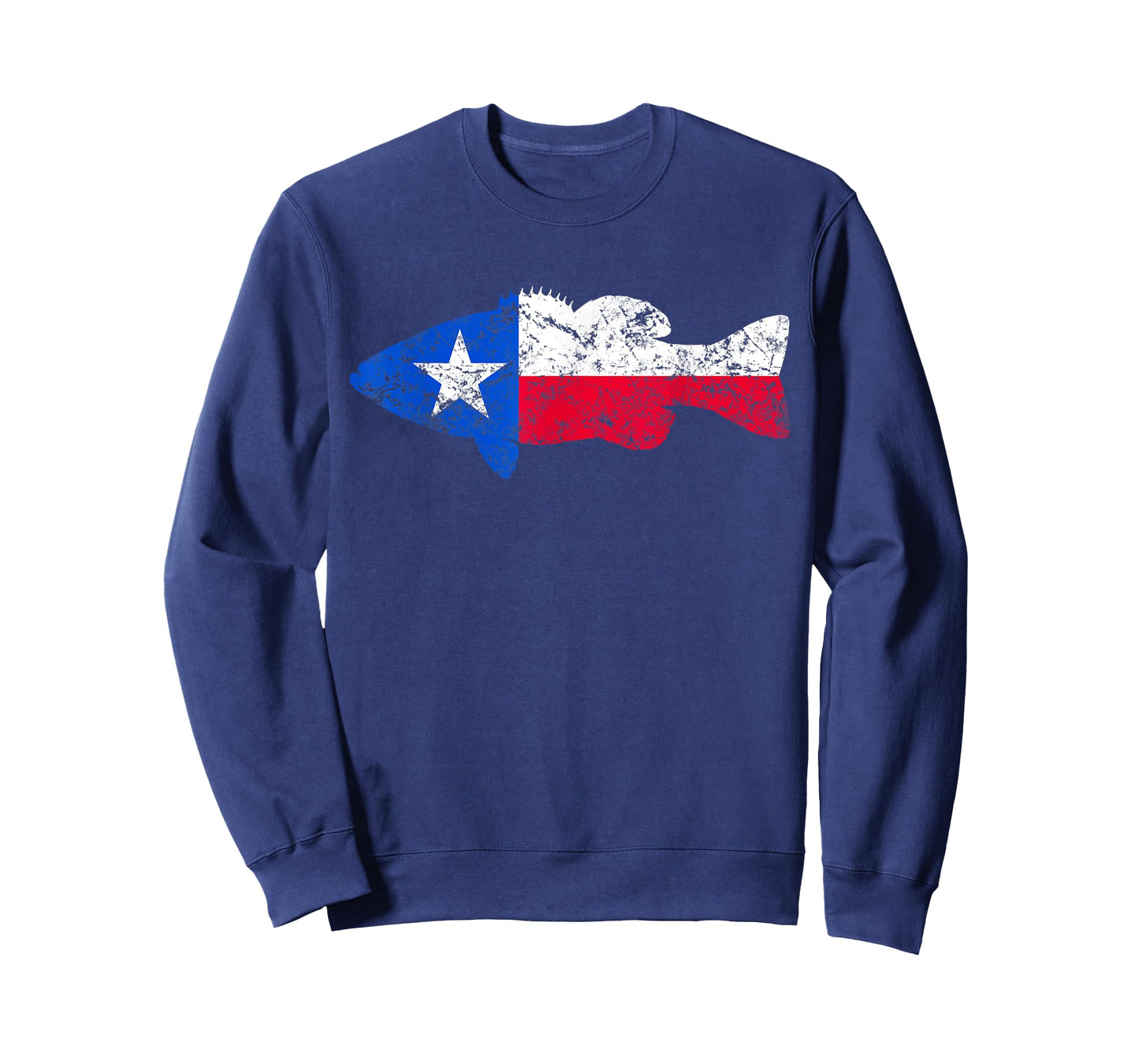 Texas Flag Smallmouth Bass Fishing T-Shirt T-Shirt