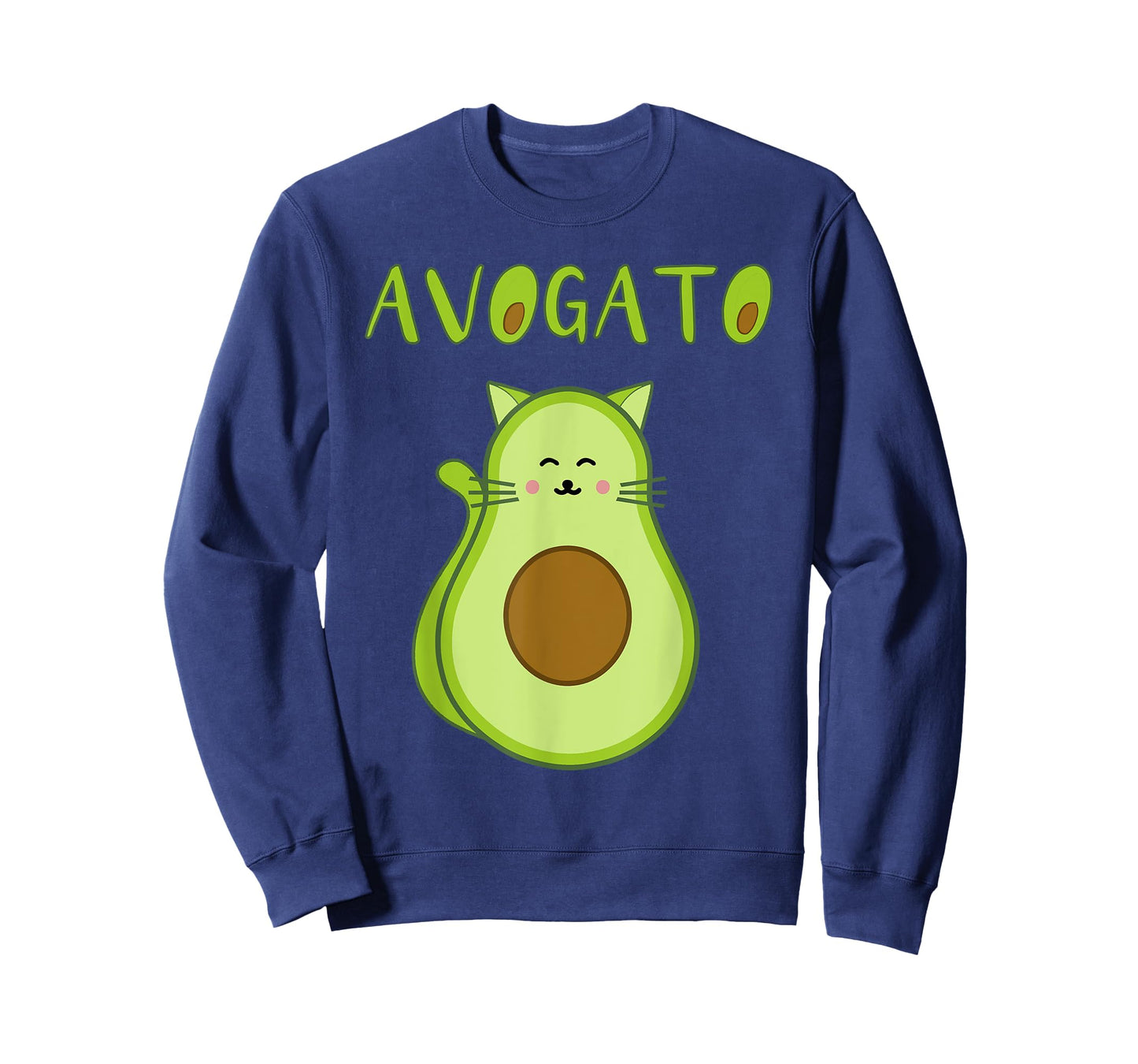 Funny Avogato Christmas Avocado Cat Foodie Design Lover Kids T-Shirt