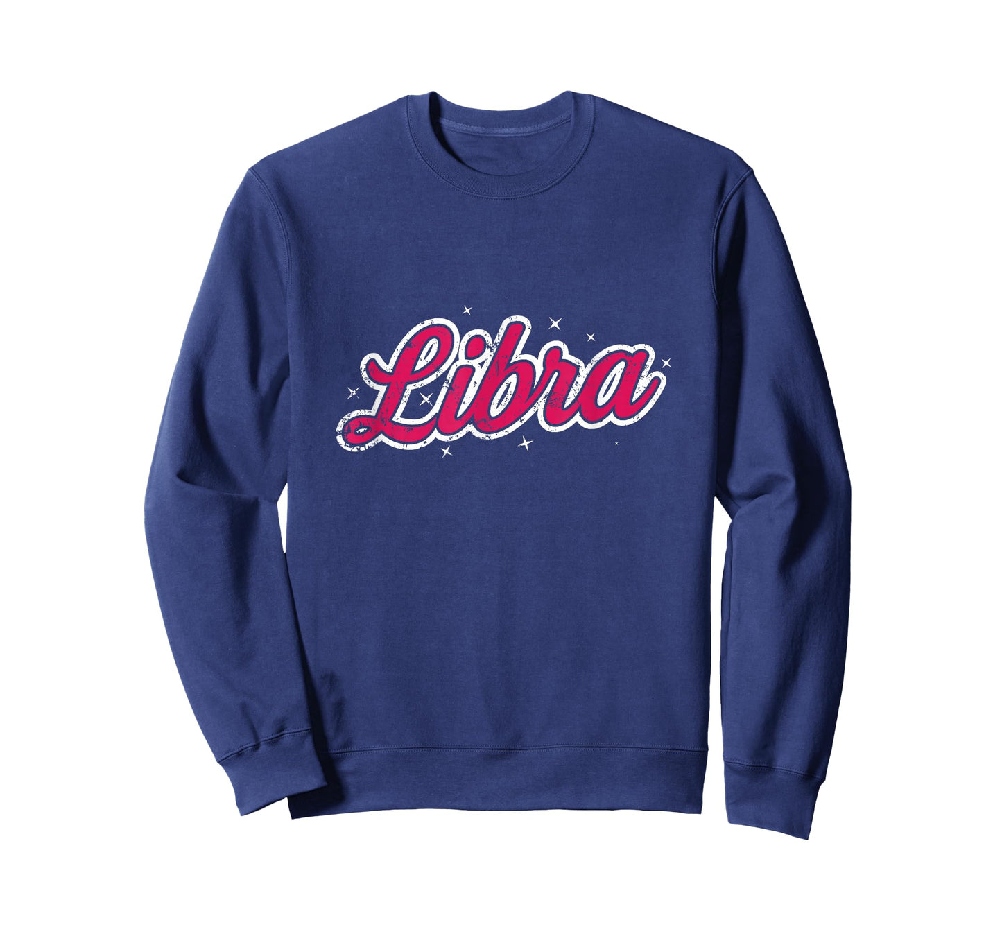 Libra Retro Script Zodiac Pink T-Shirt