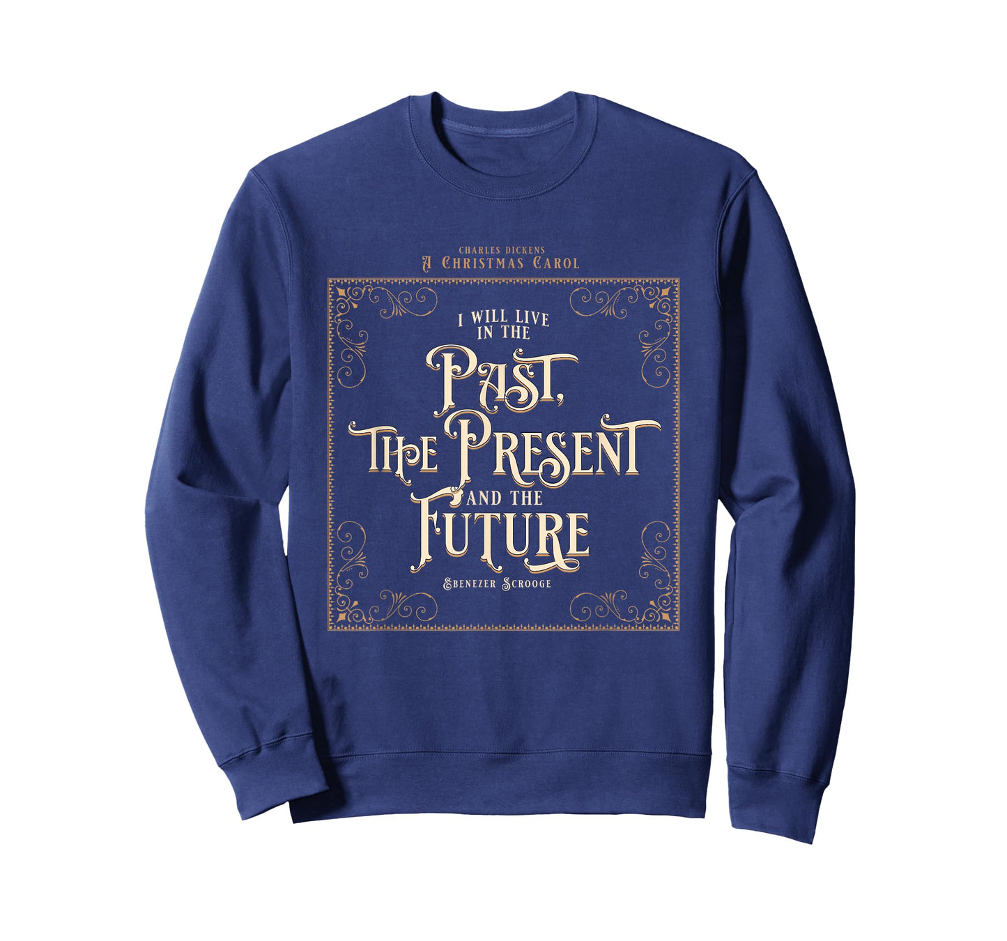 Christmas Carol, Scrooge, Marley, Holiday Design T-Shirt