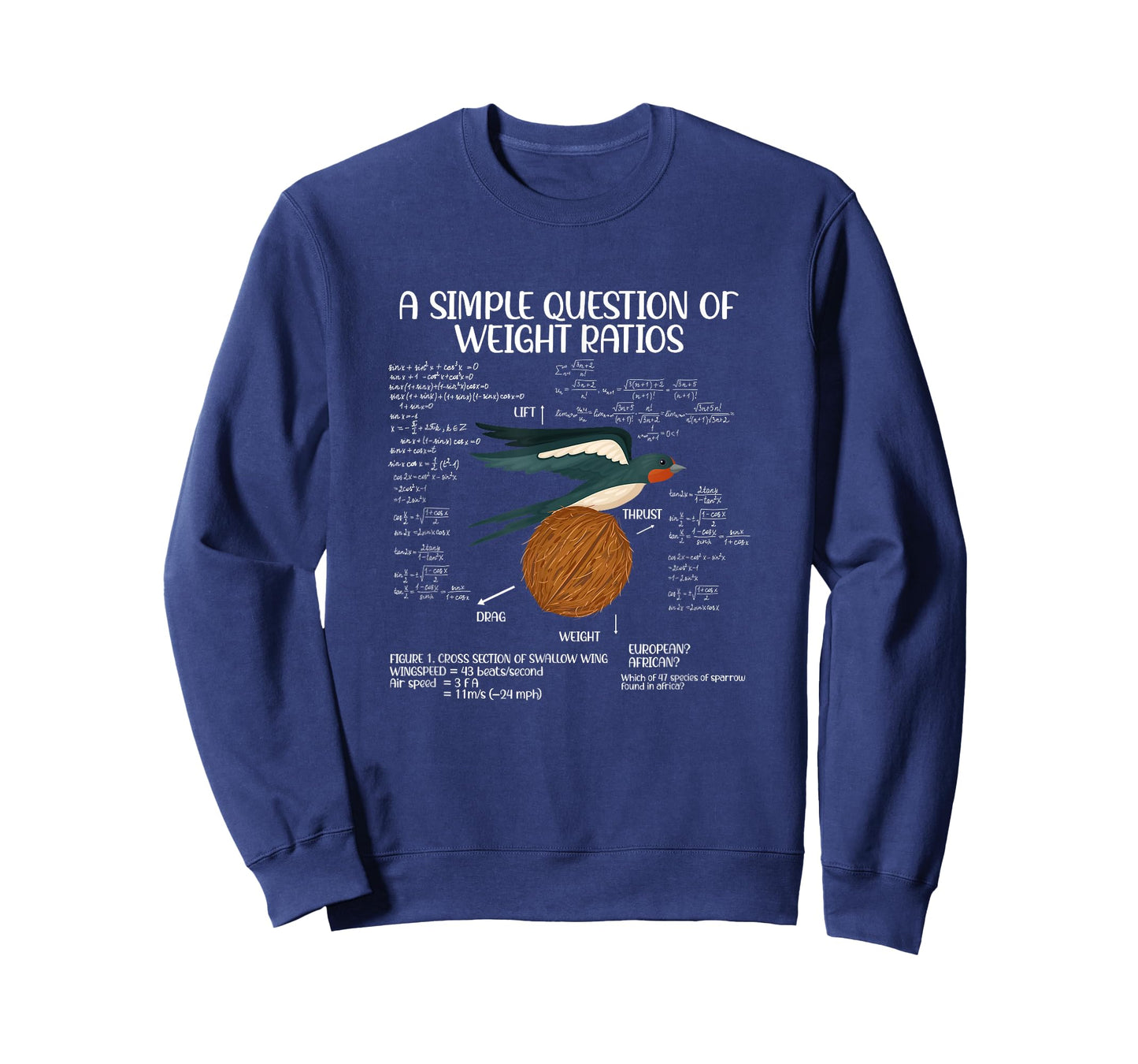 A Simple Question of Weight Ratios Math Teacher T-Shirt