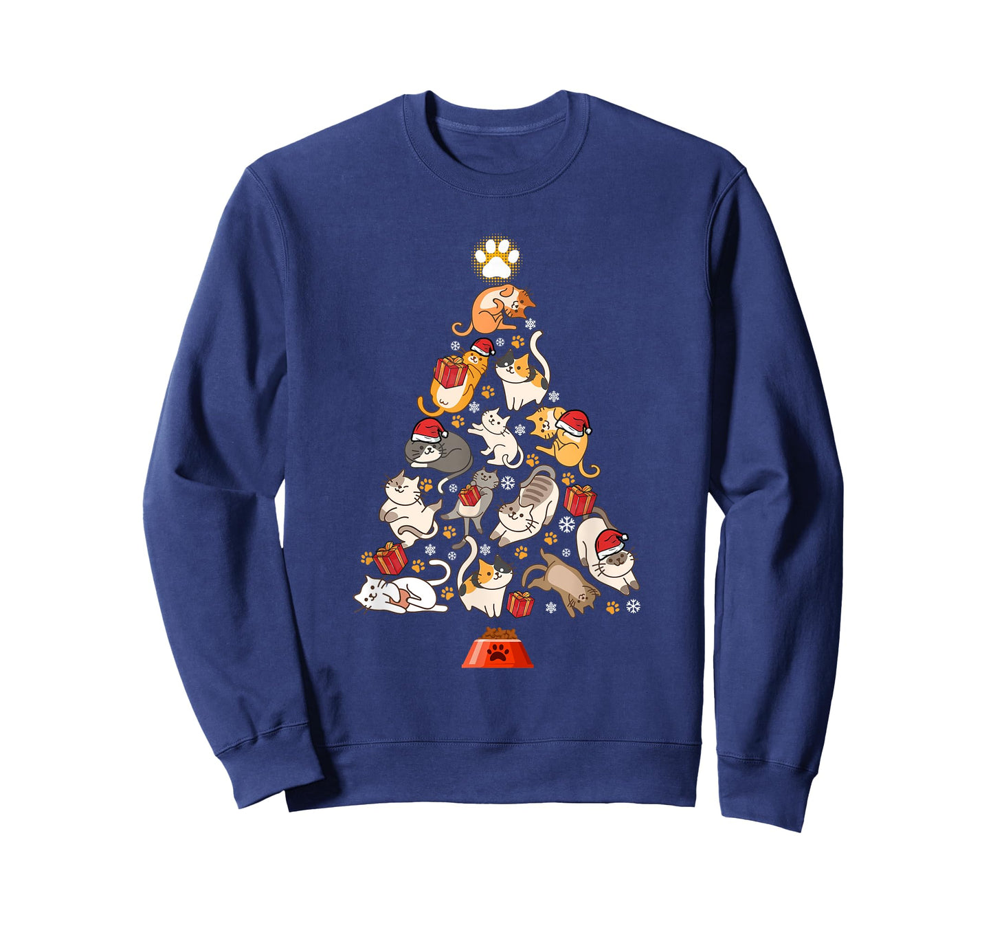 Funny Cats Christmas Men Kids Women Cat Ugly Christmas T-Shirt