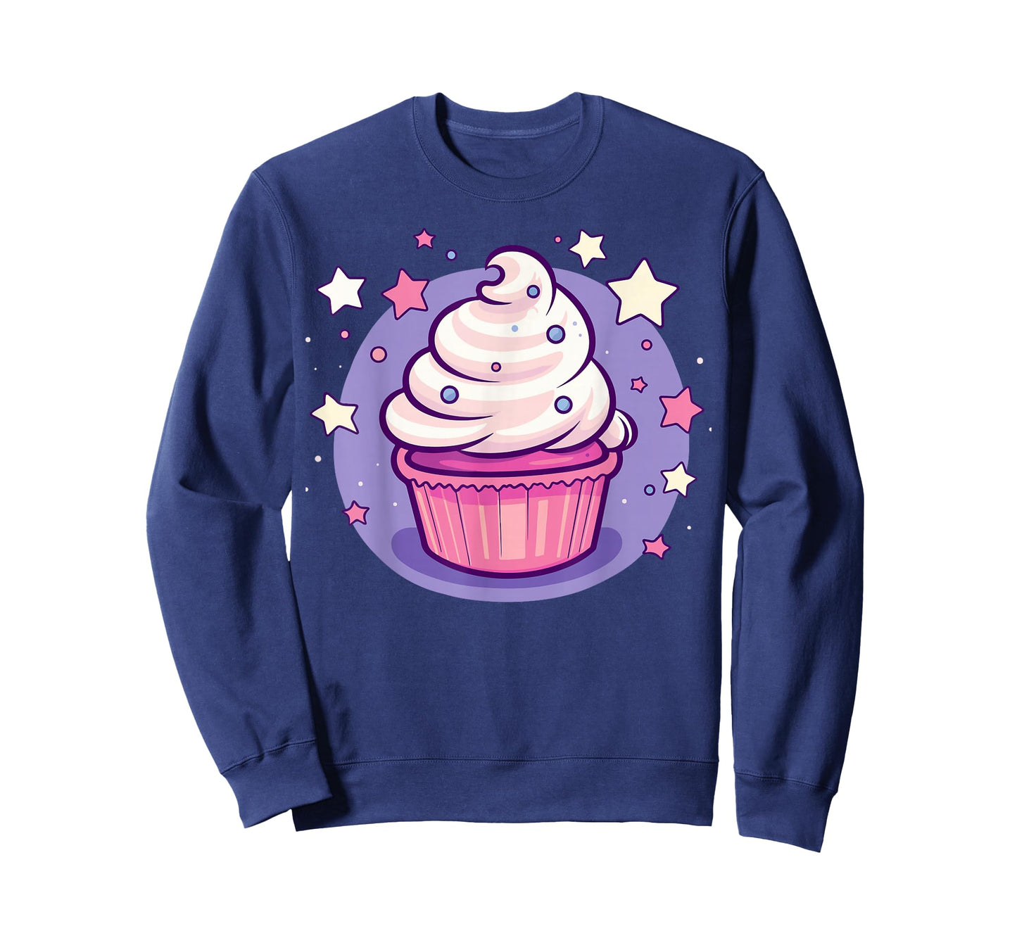 Cupcake Cute Pastel Kawaii Celestial Stars Baking Dessert T-Shirt