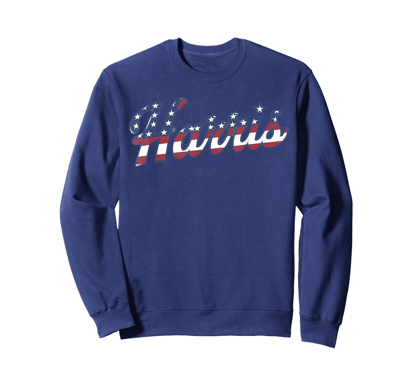 Kamala Harris USA Unite states Flag Script Name Design T-Shirt
