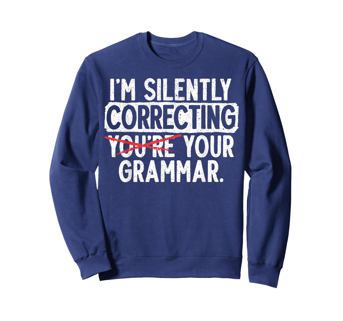 I'm Silently Correcting Your Grammar Police English Teacher T-Shirt for Men Women Girls Kids