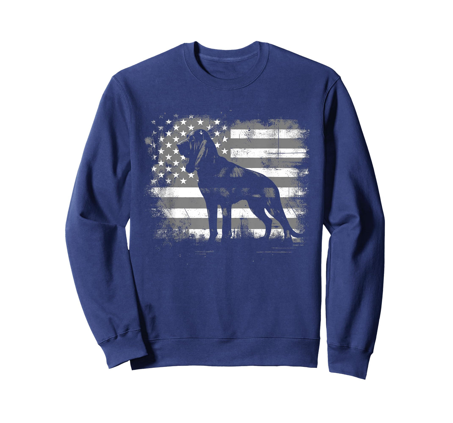 Bloodhound American Flag - Patriotic USA Dog Lover T-Shirt for Men Women Kids