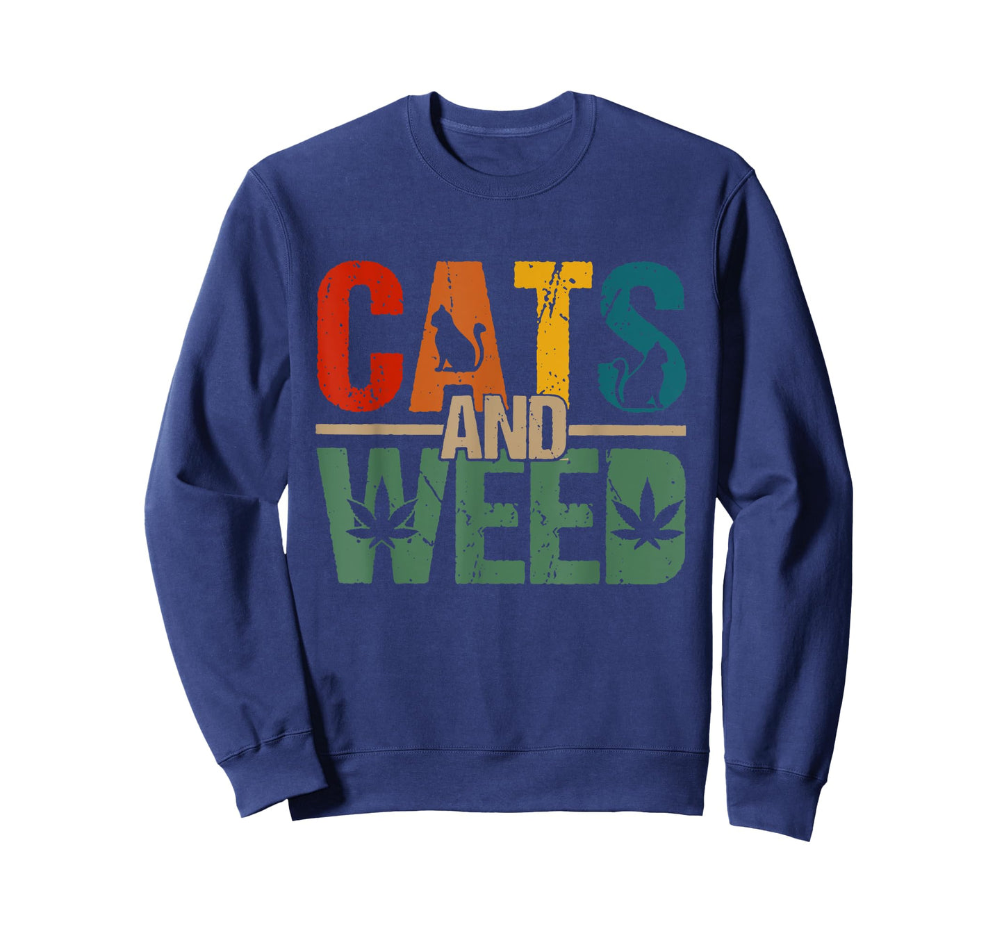 Cats And Weed, Cannabis Stoner, Marijuana Cat Mom Dad T-Shirt for Men Women