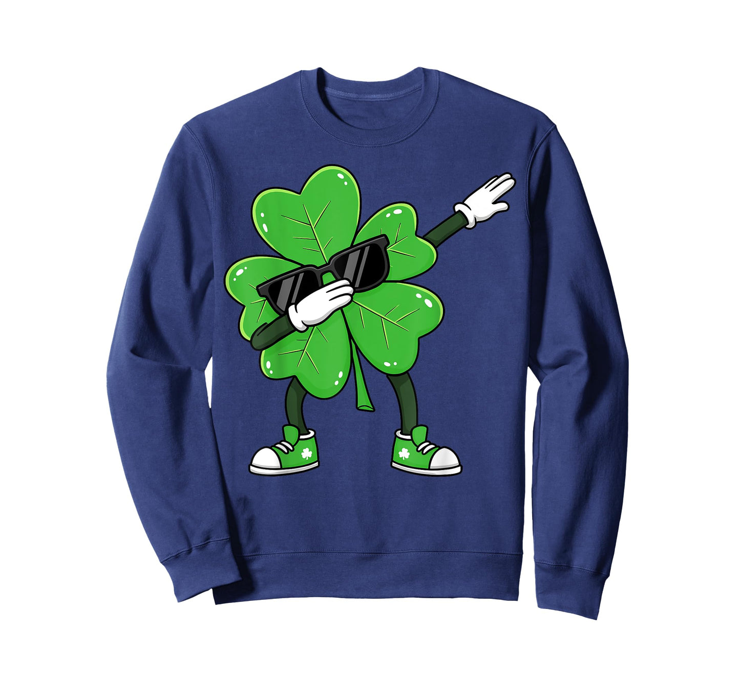 Dabbing Shamrock St Patricks Day Funny Boys Girls Kids Dab T-Shirt