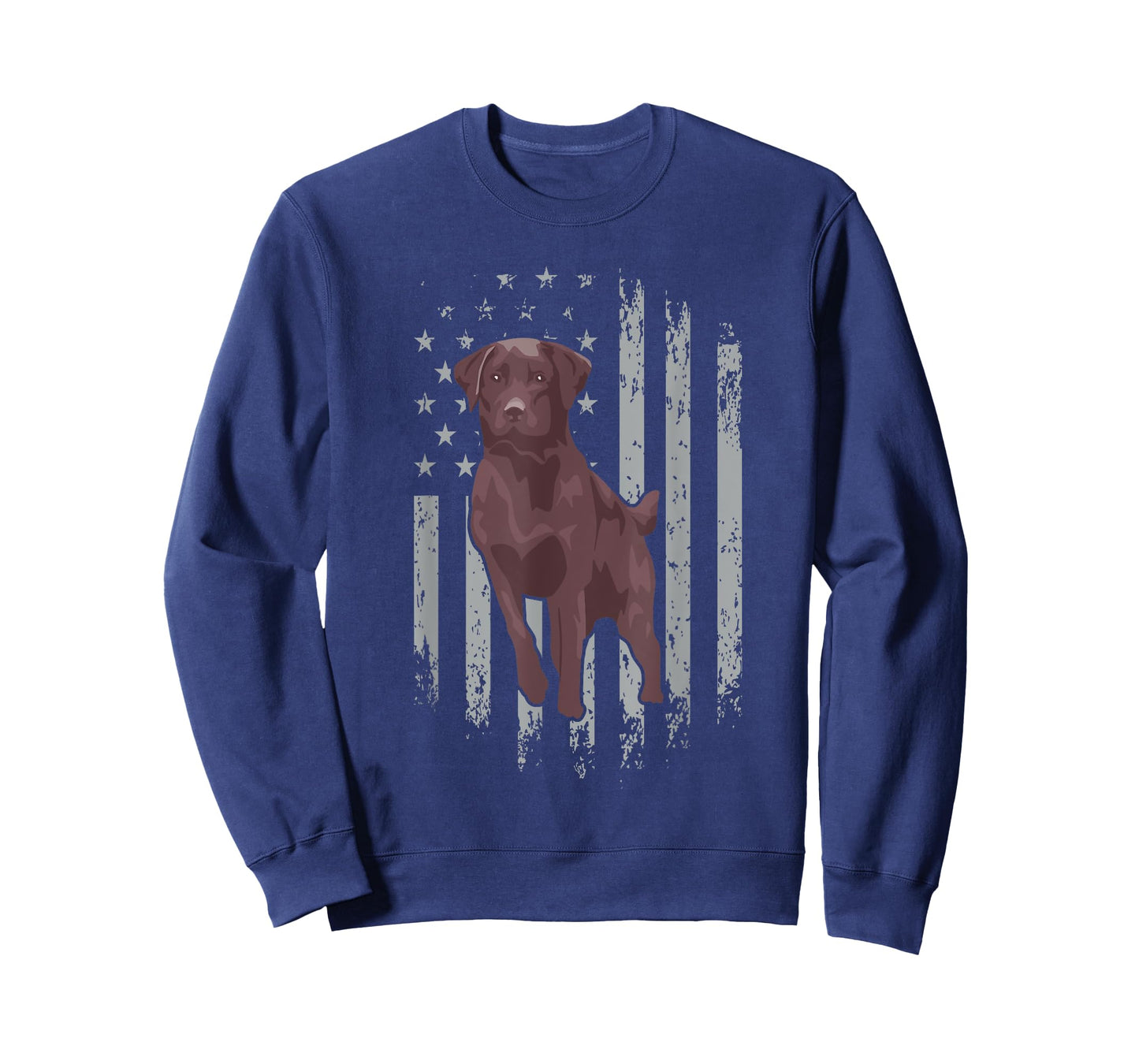 Chocolate Lab American Flag Brown Labrador Retriever Owner T-Shirt