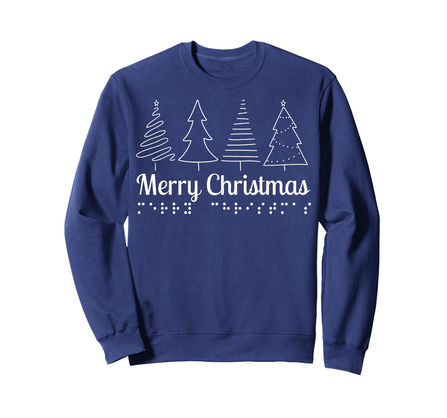Merry Christmas Braille Teacher Visually Impaired Braille T-Shirt