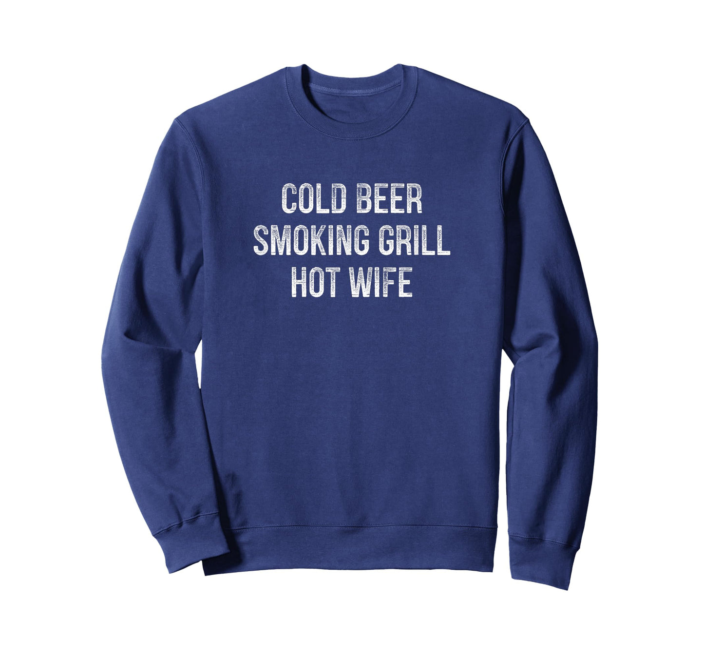 Cold Beer - Smoking Grill - Hot Wife - Vintage Style - T-Shirt