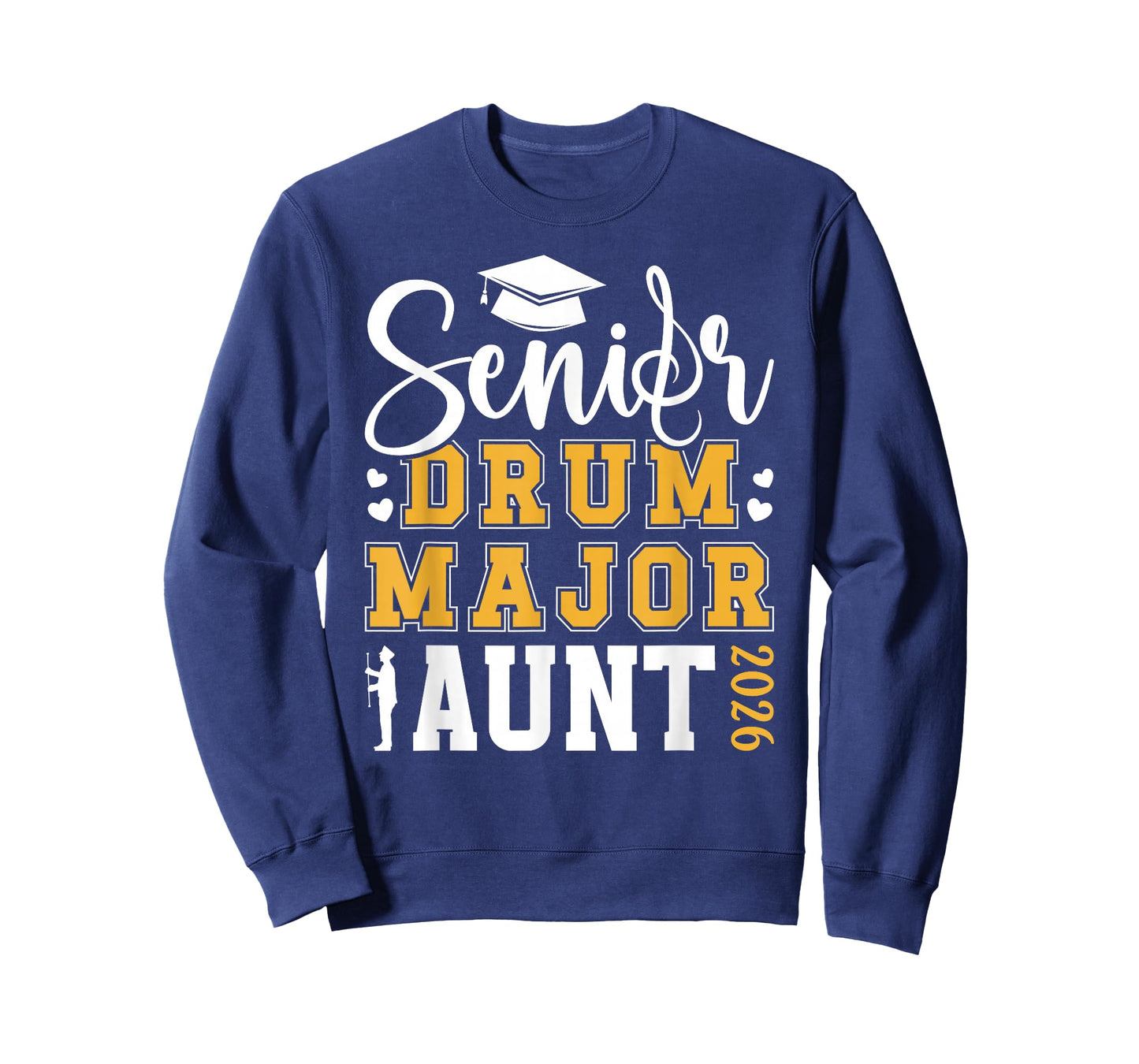 Drum Major Senior Aunt 2026 Senior Marching Band Aunt T-Shirt