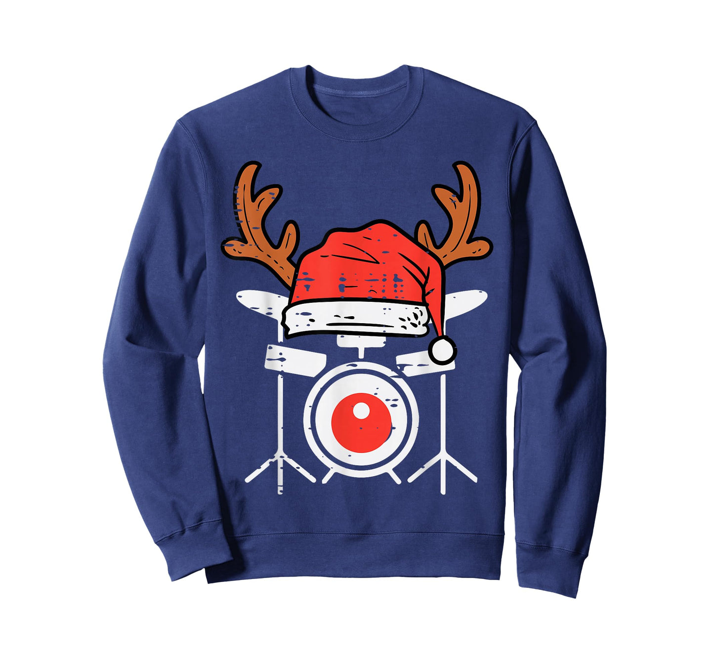 Drums Christmas Music Instrument Band Drummer Rock Xmas T-Shirt