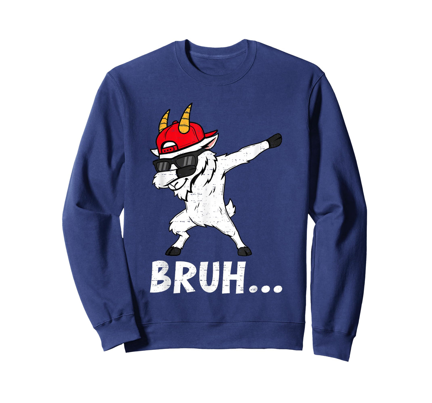 Funny Dabbing Goat Bruh Bro Dab Meme Humor Men Teens Boys T-Shirt