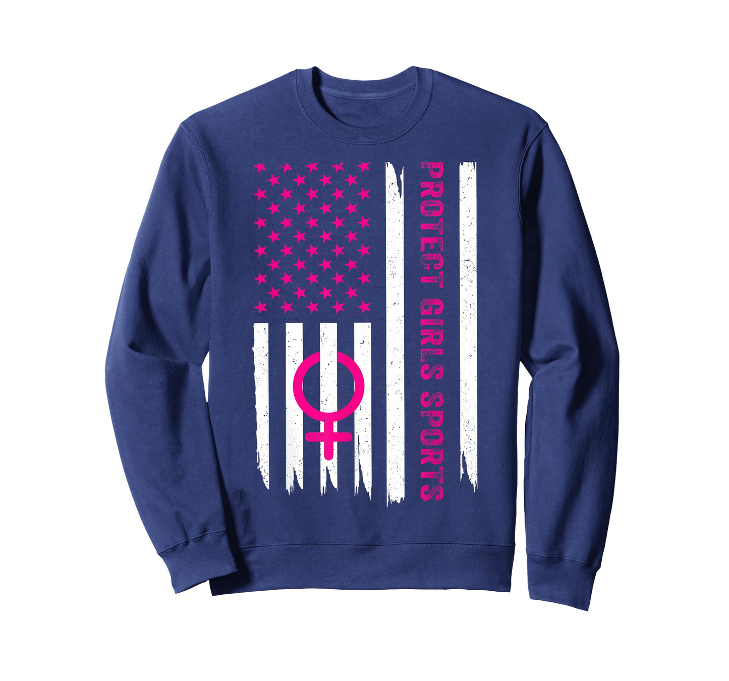 Protect Girls Sports, Support Women Girls Sport, US Flag T-Shirt