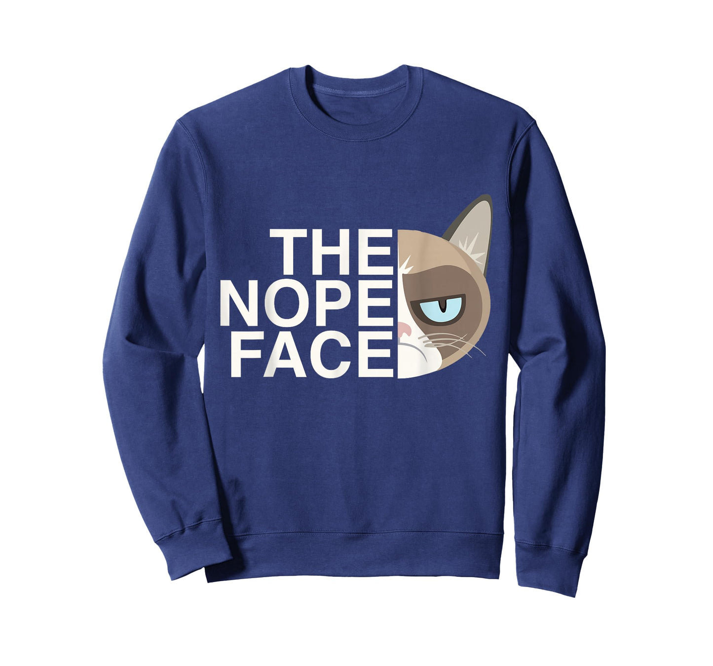 The Nope Face | Funny Lazy Cat Joke Tshirt for Men & Women T-Shirt