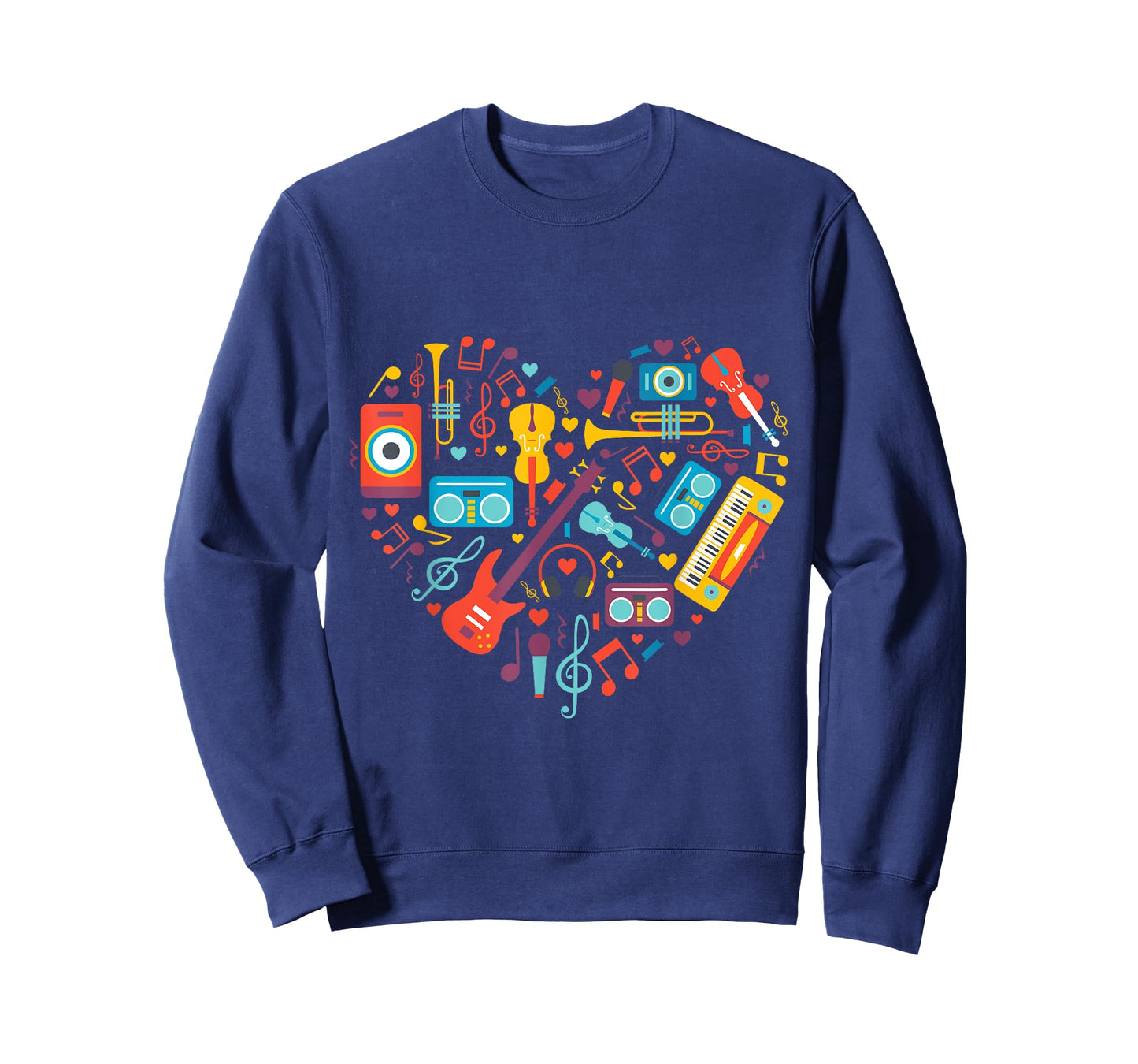 Music Notes Heart Musician instruments men women kids gifts T-Shirt