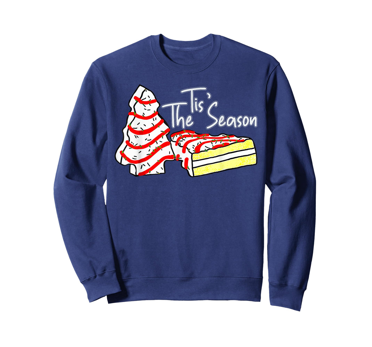 Tis The Season Christmas Tree Cake Christmas Pajama Holiday T-Shirt