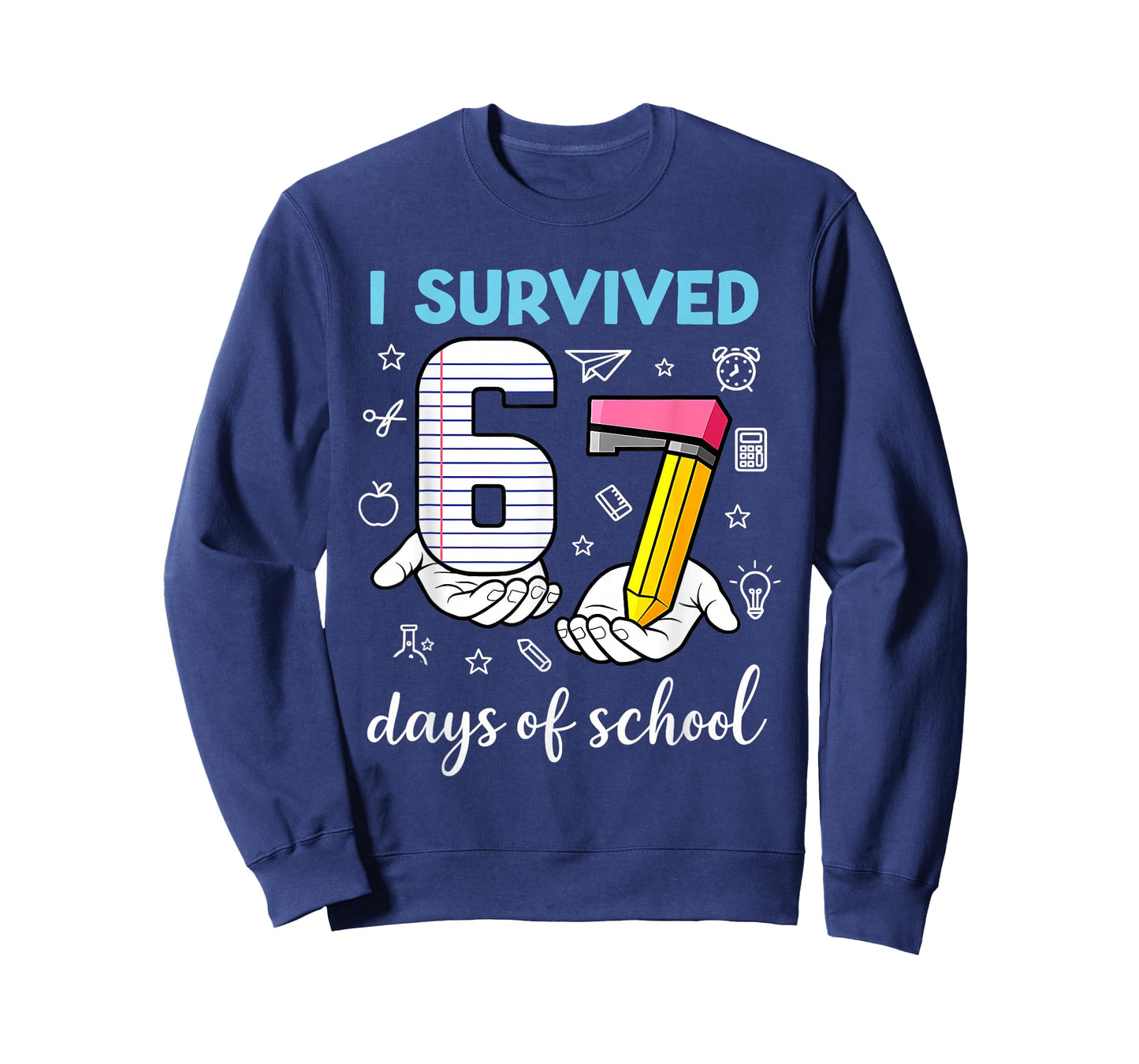 I Survived 67 Days of School Funny Meme Teacher Student T-Shirt