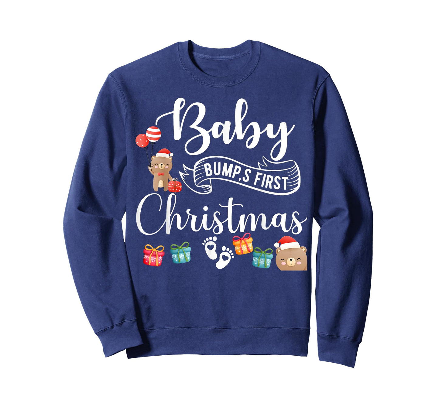 Cute Pregnancy Announcement Baby Bump First Christmas T-Shirt