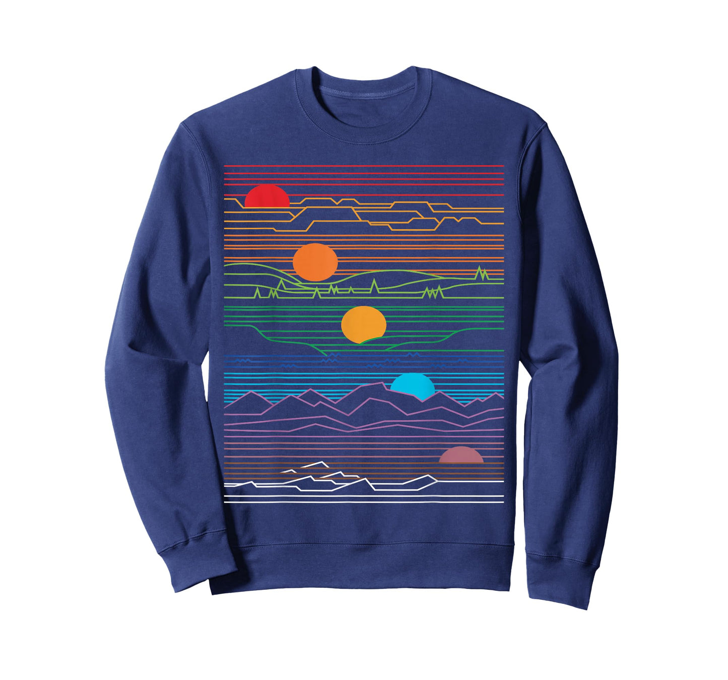 EDM Techno Sun Moon Design Dance Rave Music Festival T-Shirt