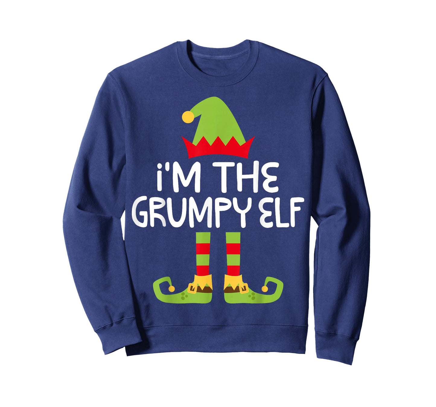 I'm The Grumpy Elf Shirt Adult Kids Matching Christmas Elf T-Shirt