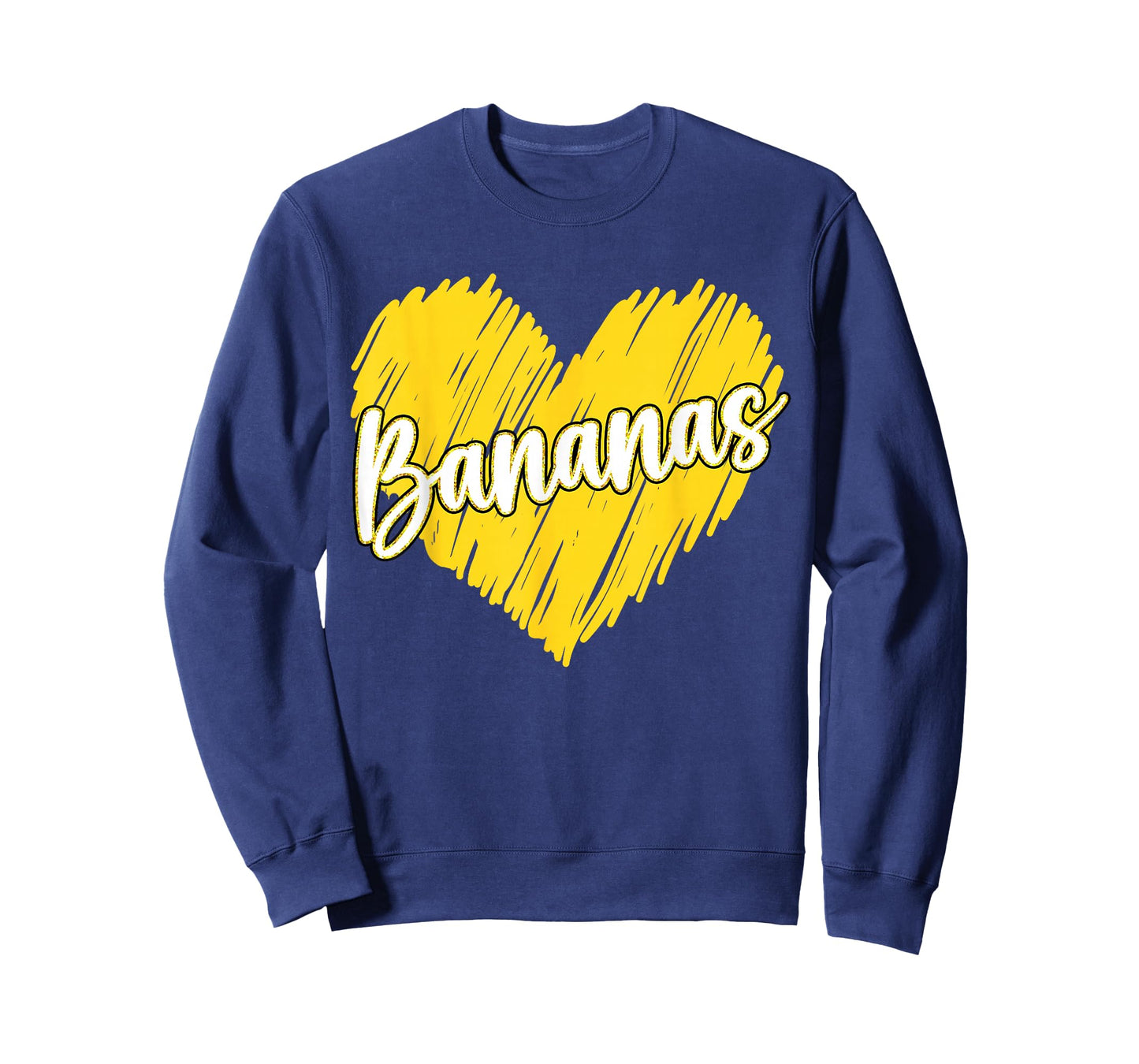 Bananas Heart Name Vintage Tees for Women Men Kids T-Shirt