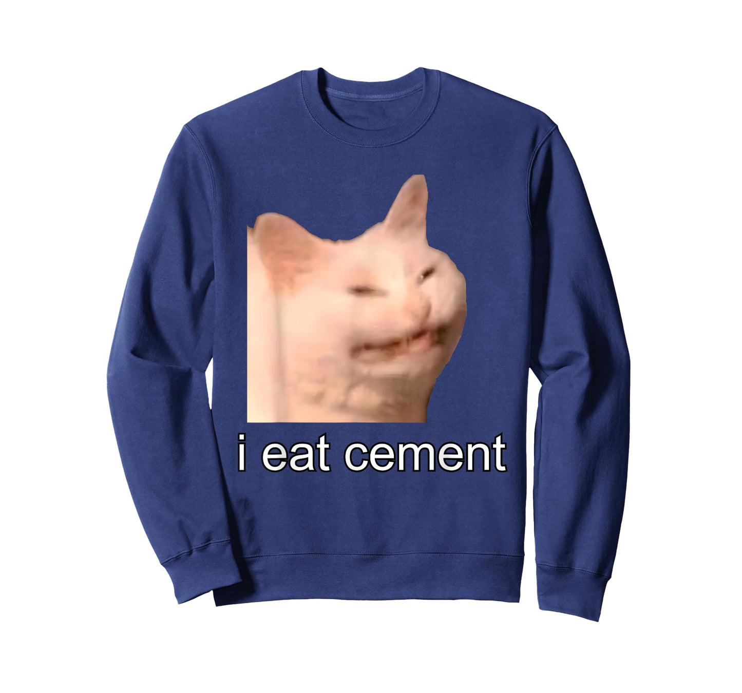 I Eat Cement Cursed Cat Funny Oddly Specific Meme T-Shirt
