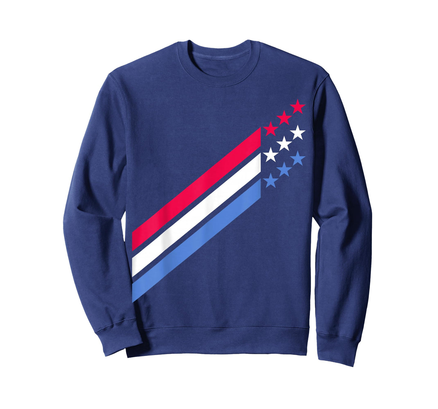 USA American Patriotic Red White Blue Stars & Stripes Sports T-Shirt